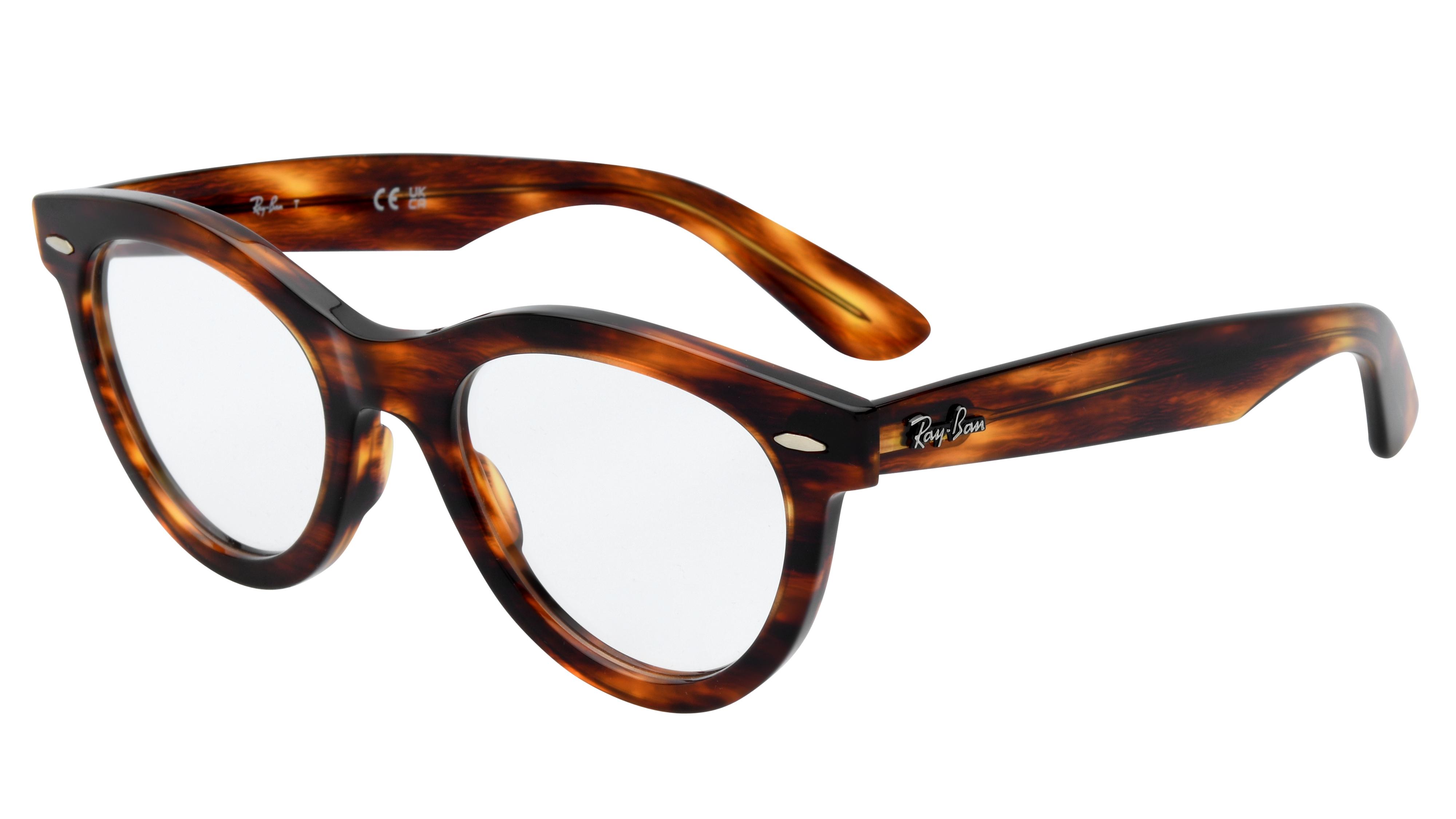 Lunettes de vue Ray-Ban Mixte Écaille Ovale Rx2241V Trois-Quart