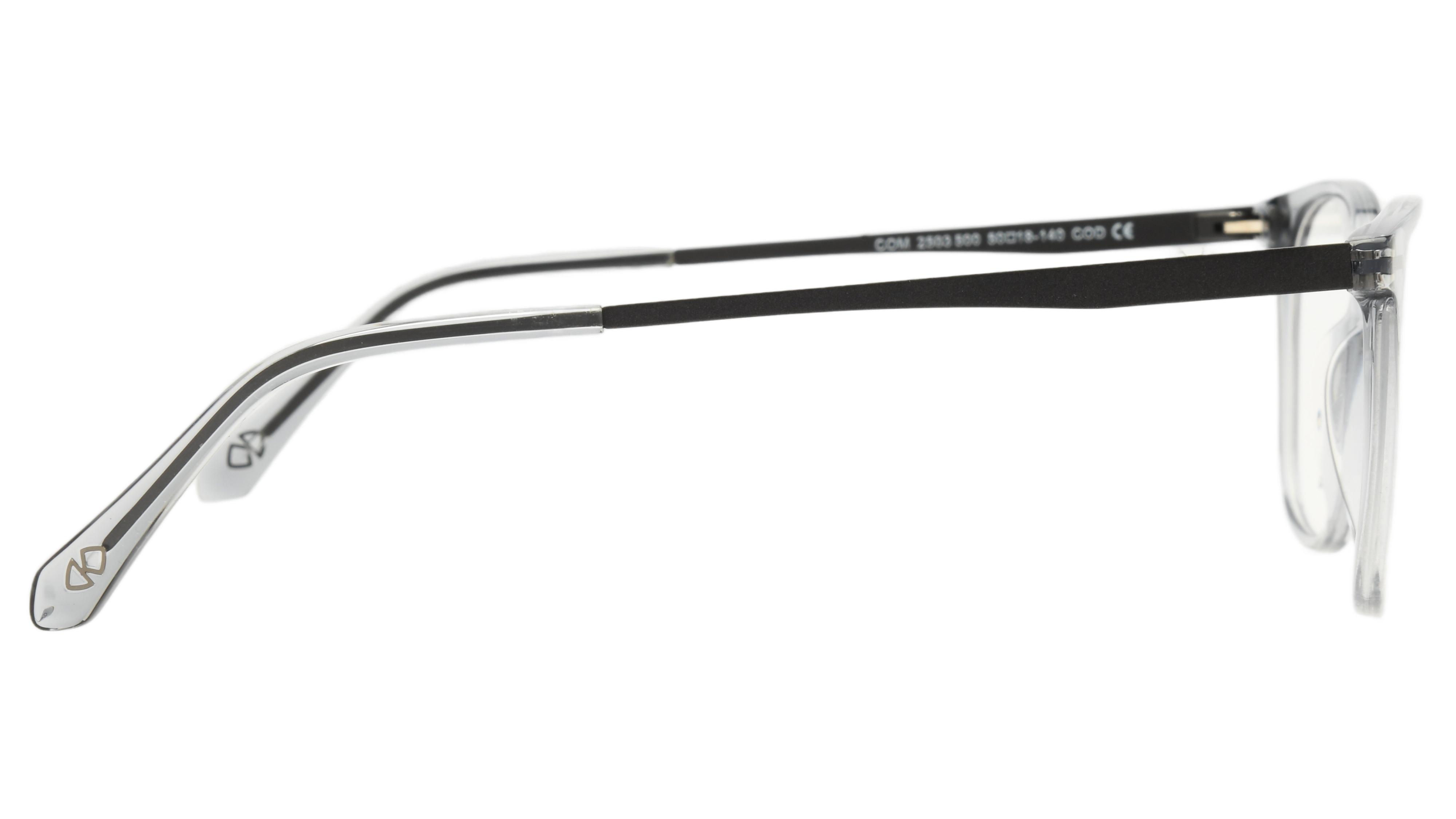 Monture De Lunettes Ciel Conner CC 666 Transparente Argentée Forme Carrée - Neuf Sans étiquettes