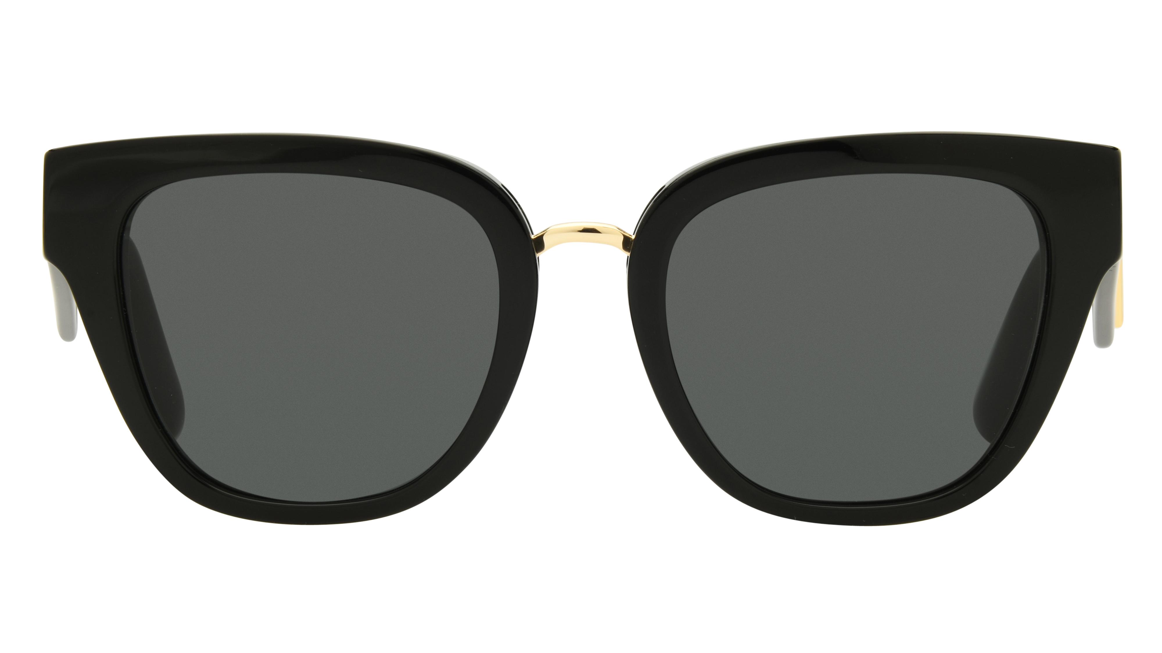 Lunettes de soleil  Femme Noir Papillon dg4437 Face