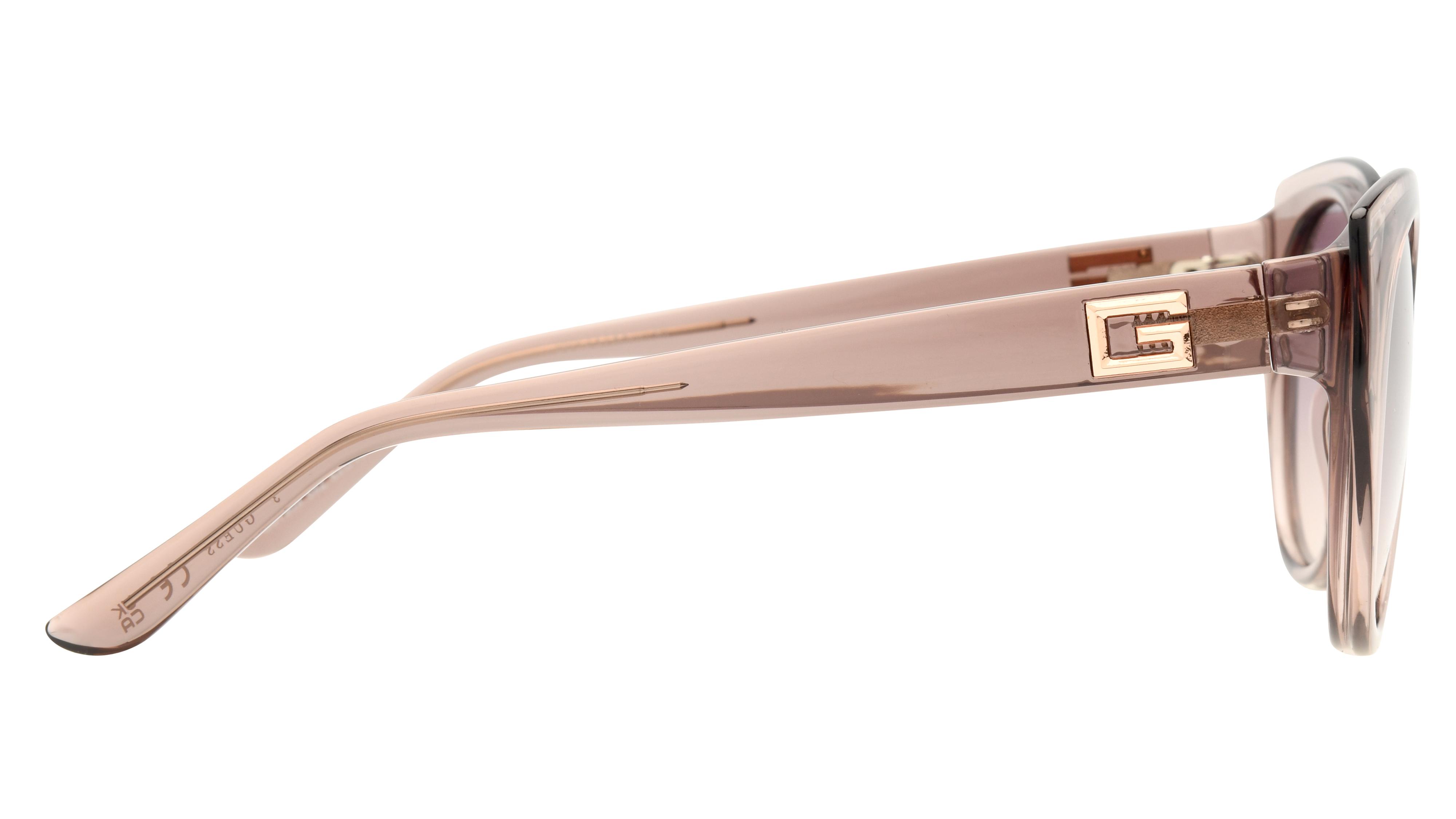 Lunettes de soleil Guess Gu7909 59Z Beige Brillant Ronde Krys