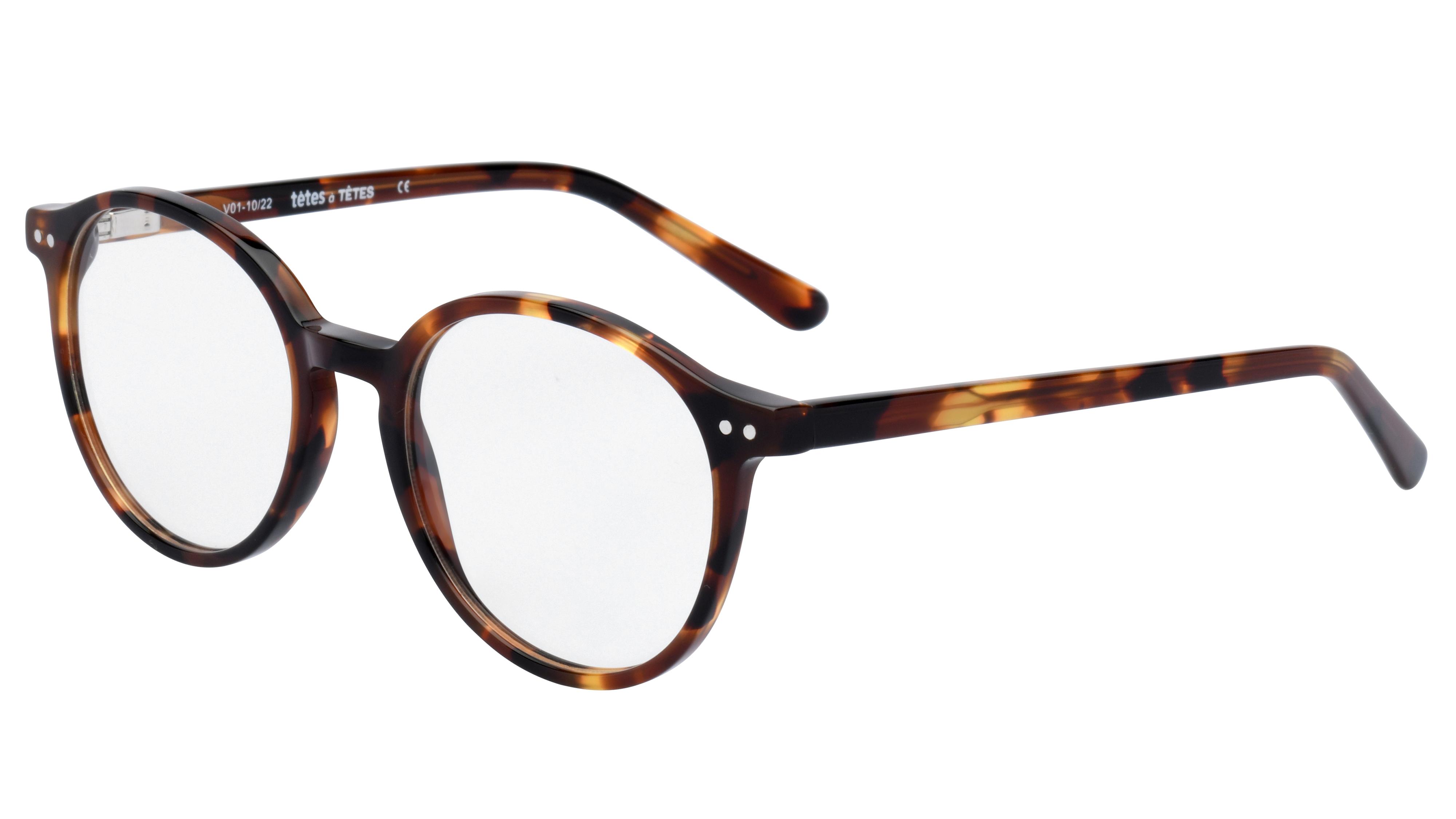 Lunettes de vue têtes à TETES Enfant Écaille Pantos Tat2307E+ Trois-Quart