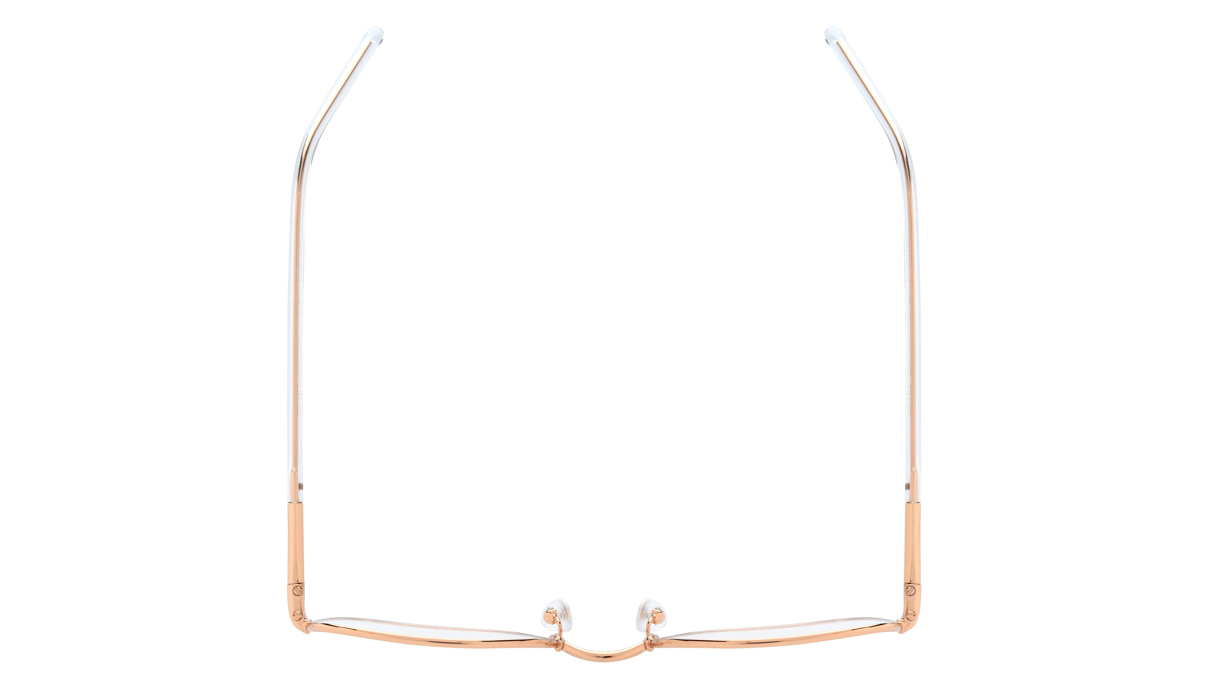 Lunettes de vue Prada Femme Marron Rectangle Pr56Wv Dessus