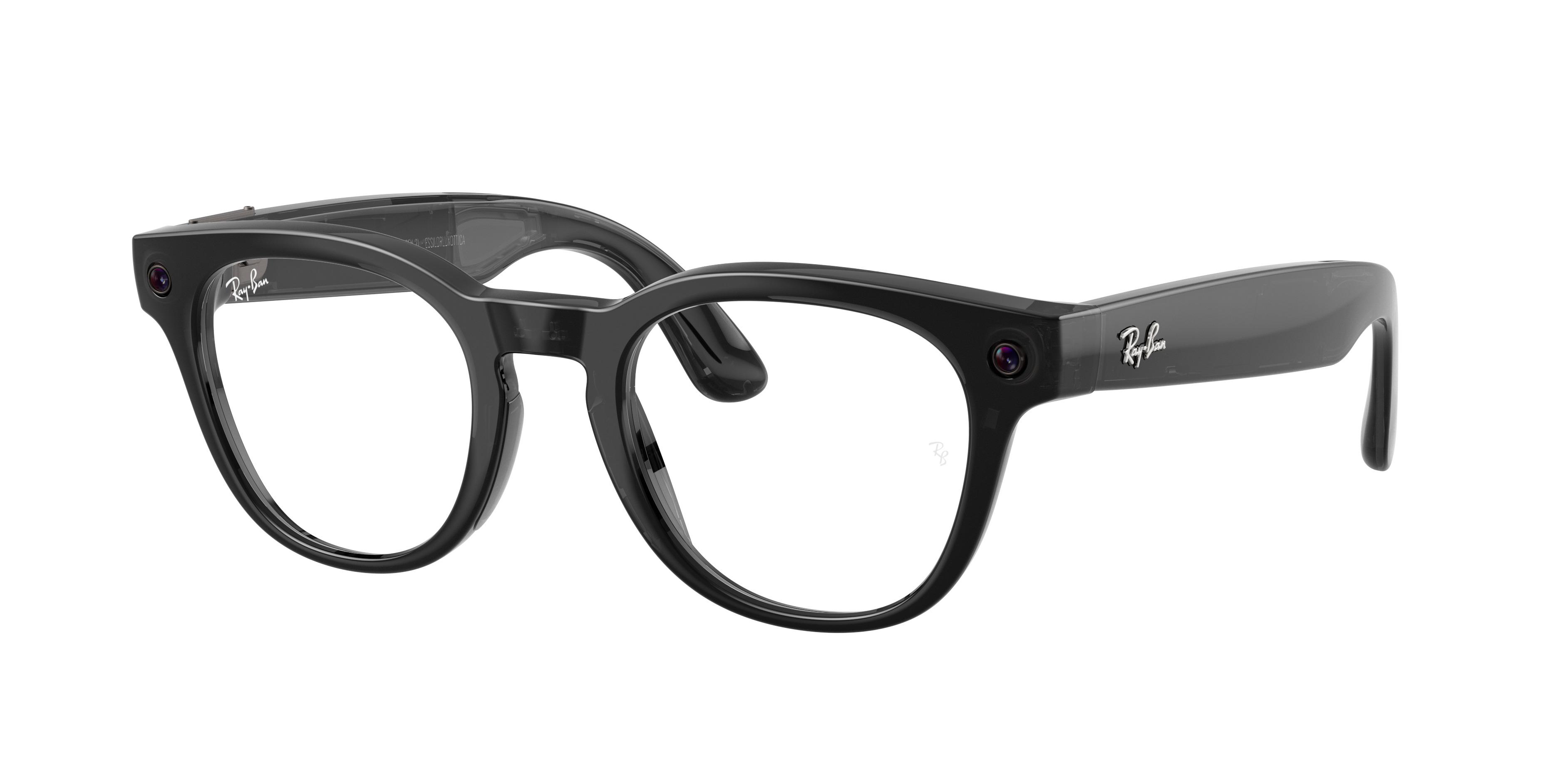 Lunettes de vue Ray-Ban Meta Mixte Noir Pantos Rw7002 Droite
