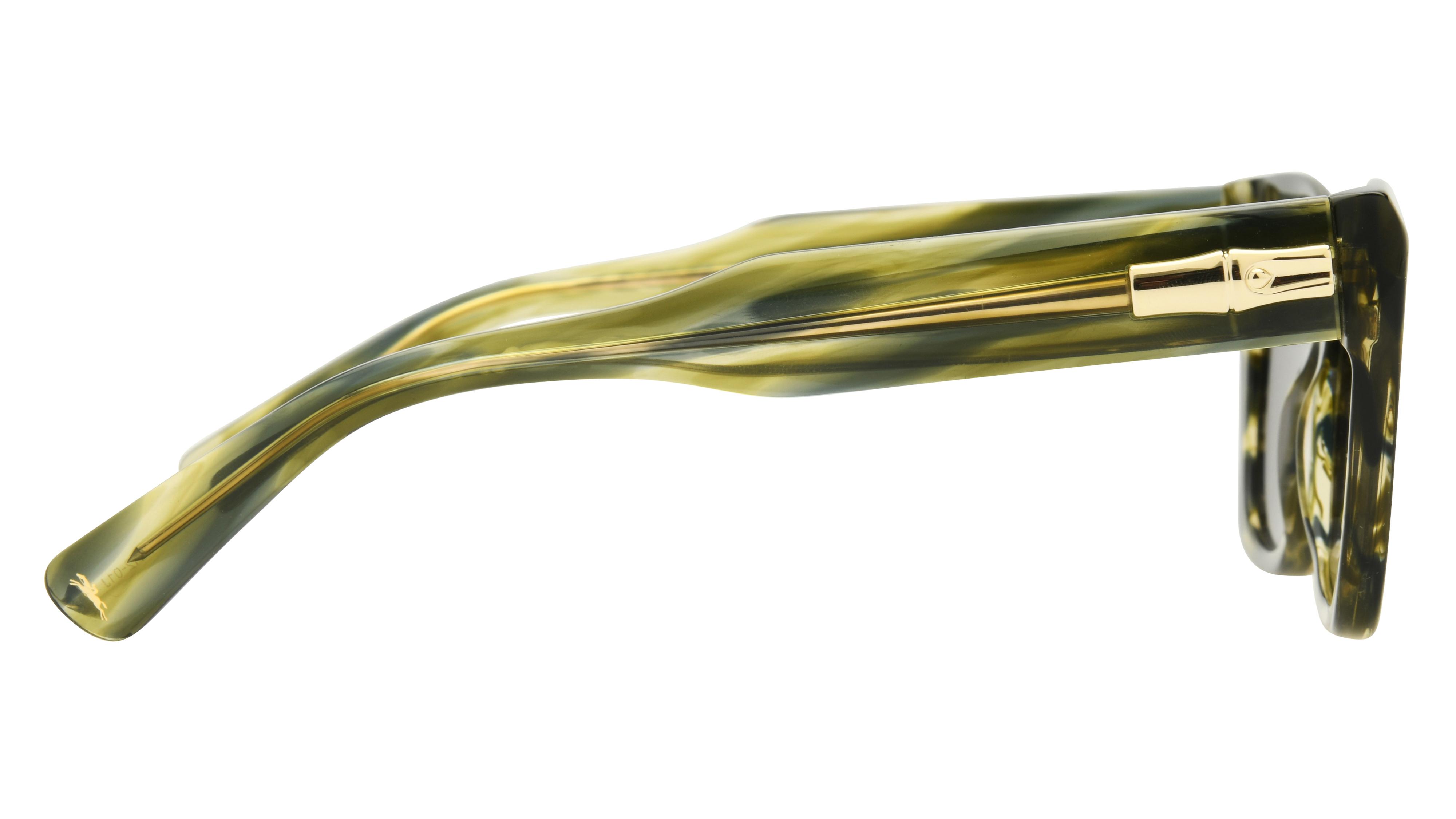 Lunettes de soleil Longchamp Femme Vert Rectangle lo777s Droite