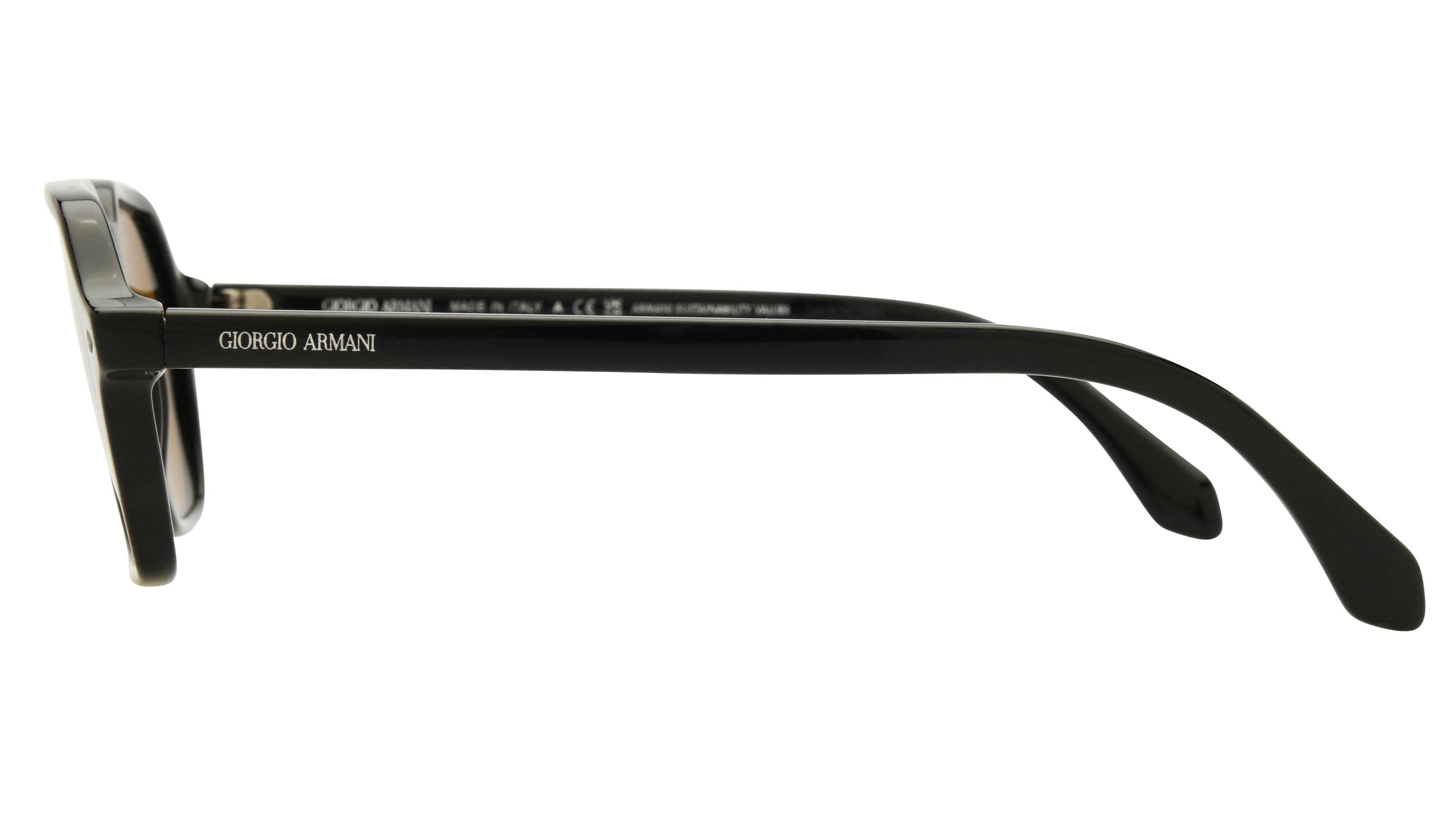 Lunettes de soleil Giorgio Armani Homme Noir Carré AR8220 Gauche