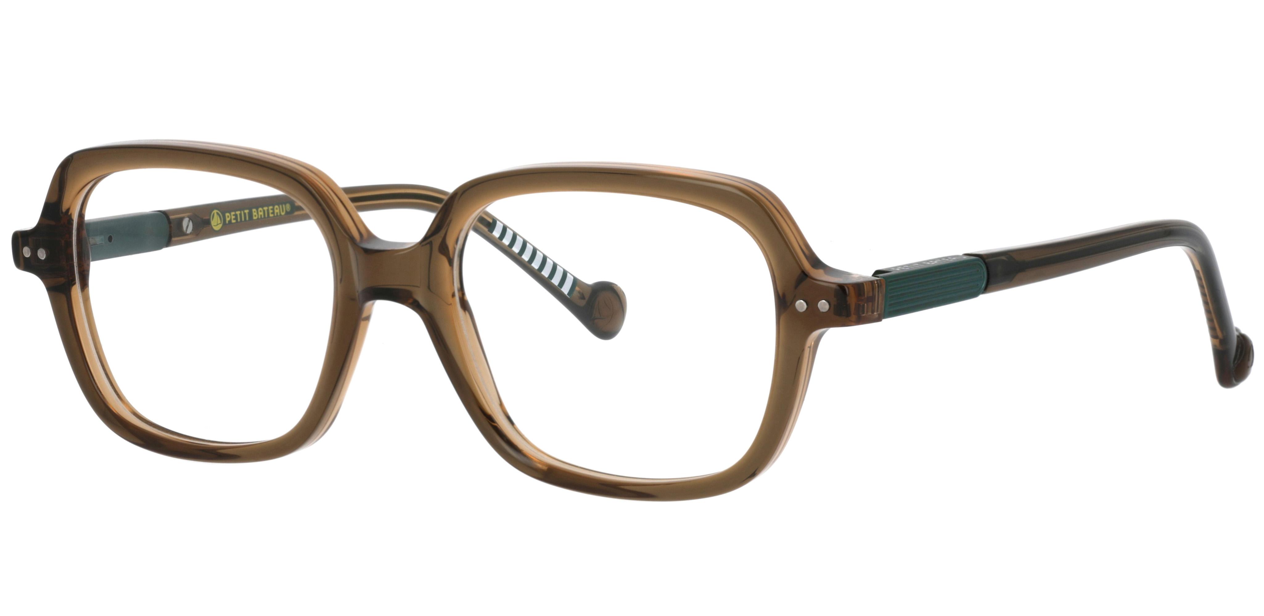 Lunettes de vue Petit Bateau Enfant Marron Rectangle Ile Gauche