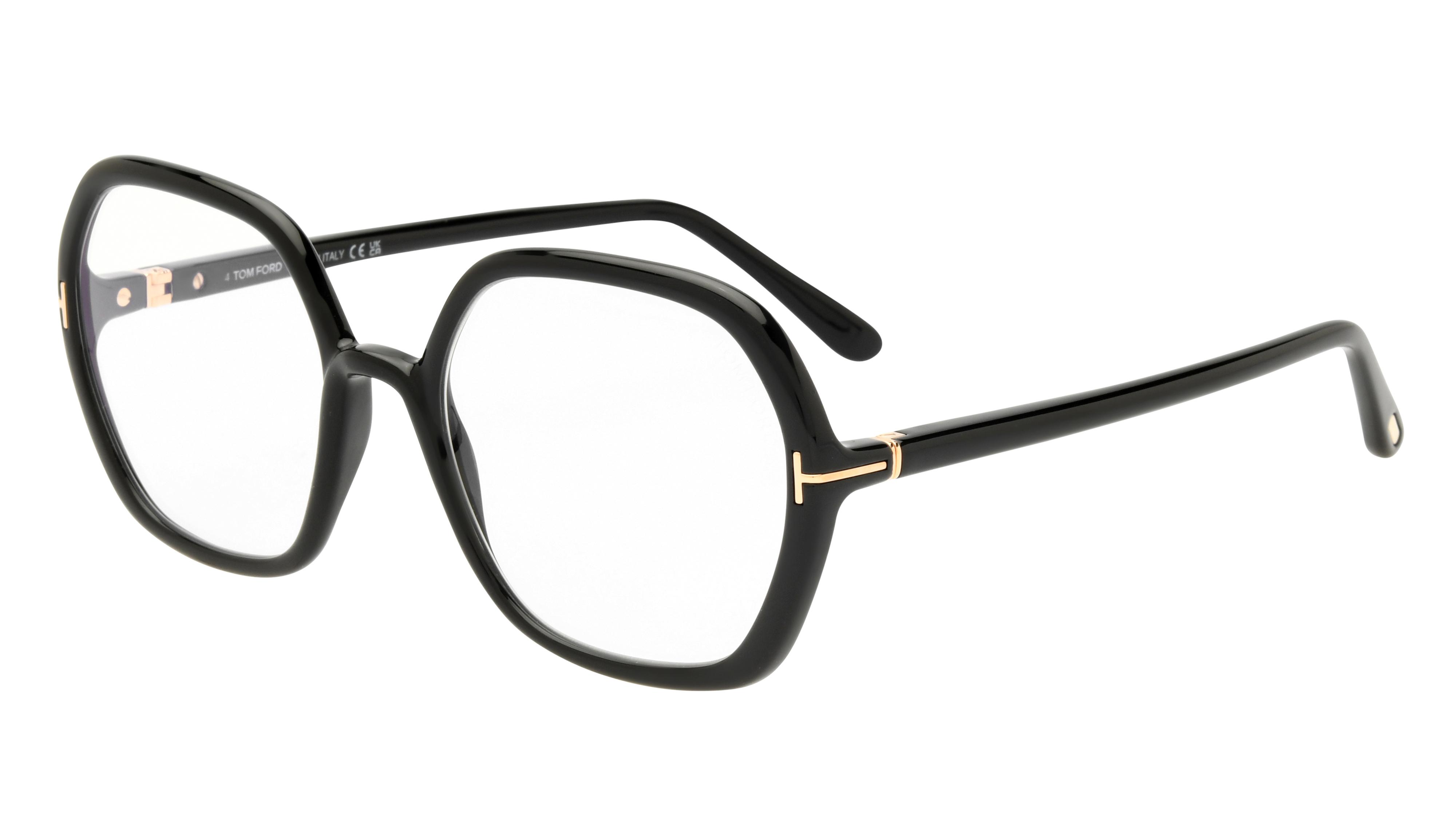 Lunettes de vue Tom Ford Tf5814 B 001 Noir Brillant Carre Krys