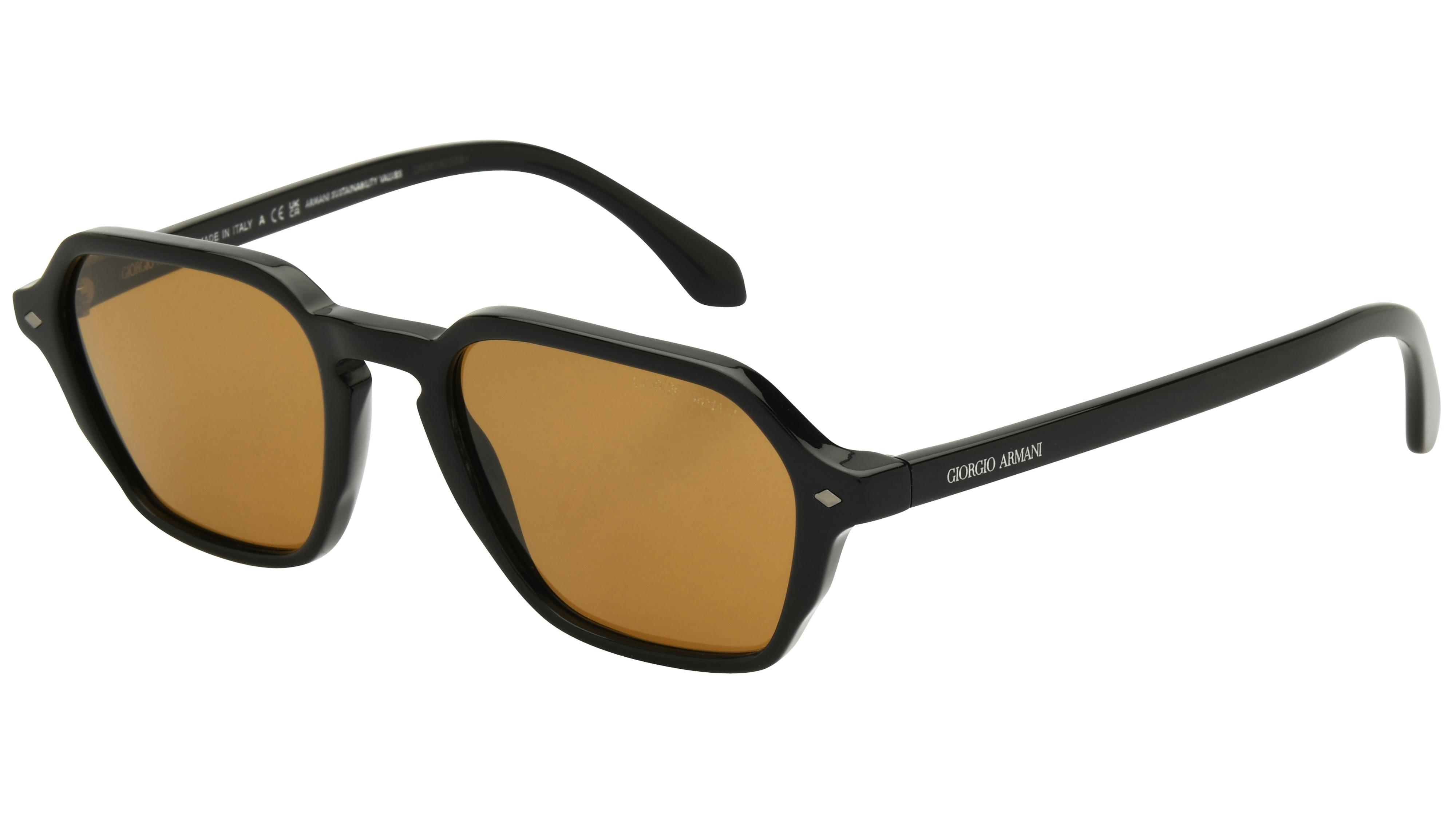 Lunettes de soleil Giorgio Armani Homme Noir Carré AR8220 Trois-Quart
