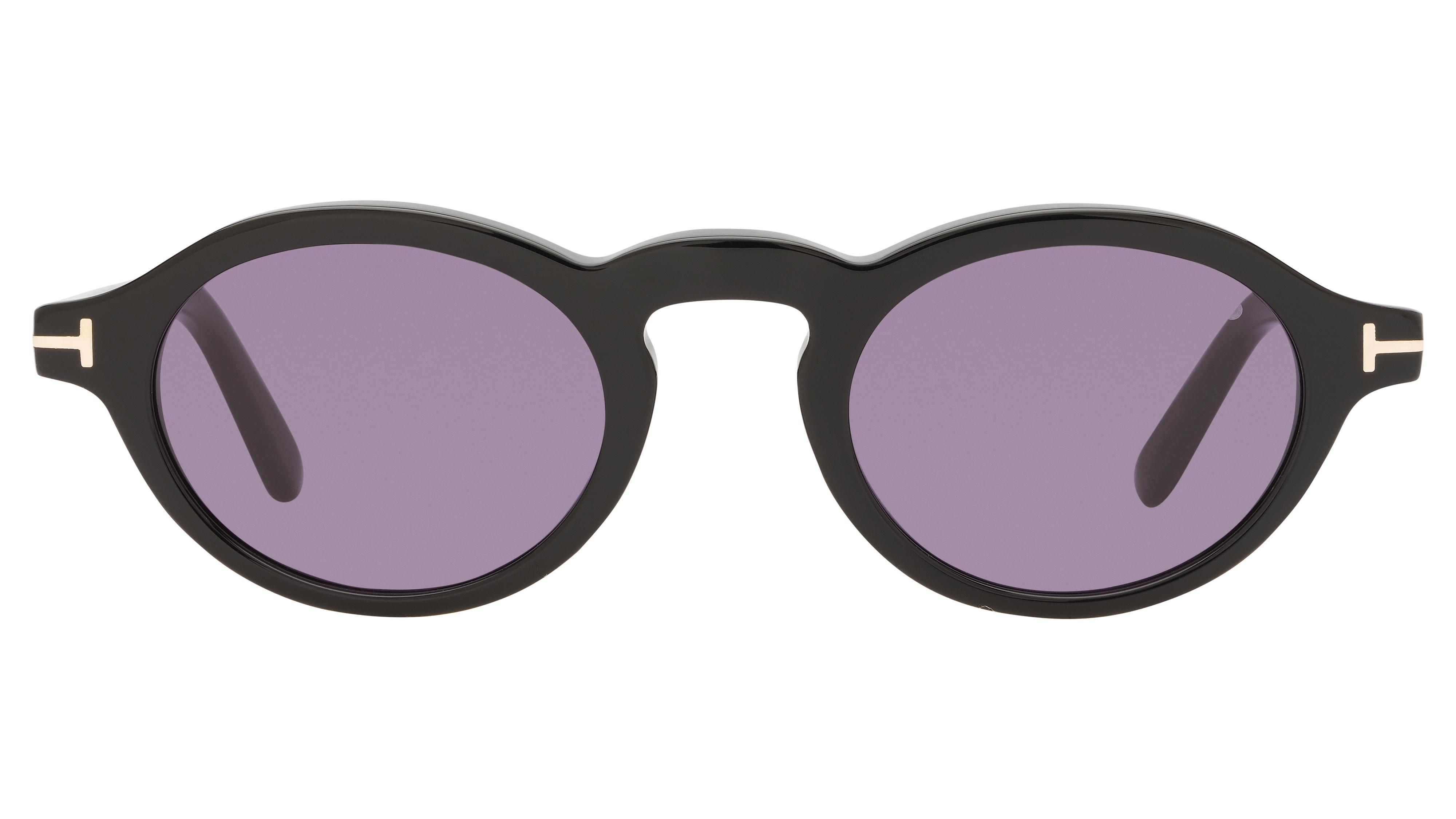 Lunettes de soleil Tom Ford Homme Noir Ovale Ft1332 Face