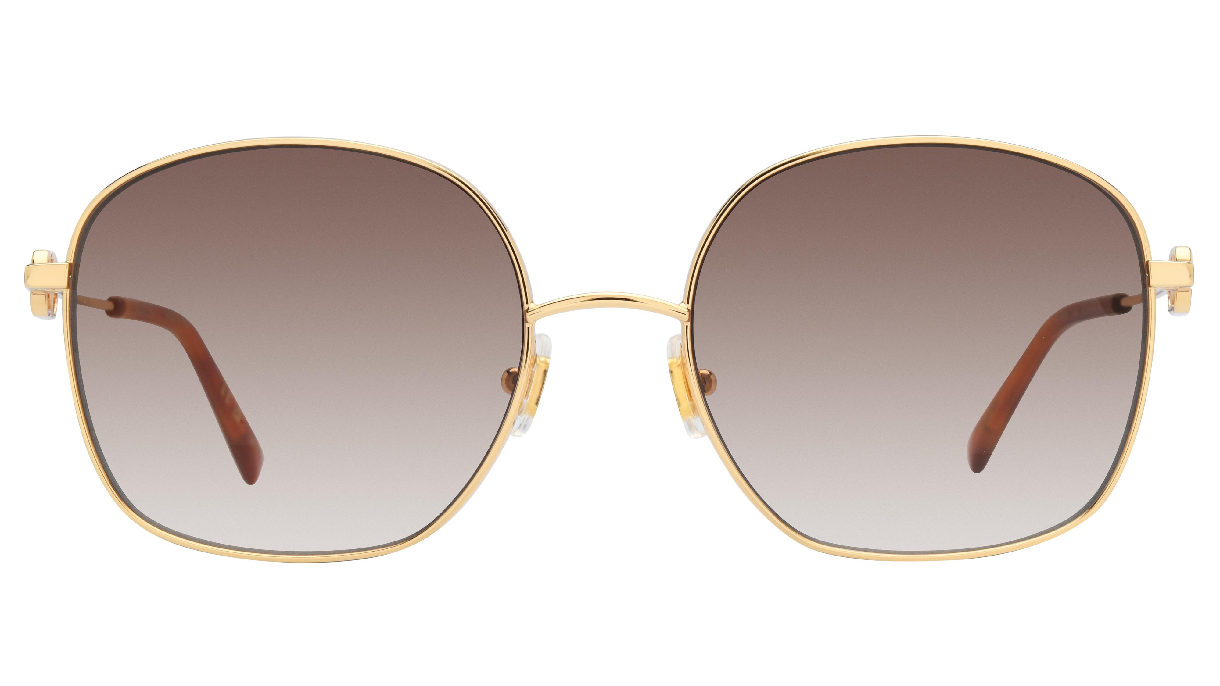 Lunettes de soleil Valentino Femme Or Carré Vg0028S Face