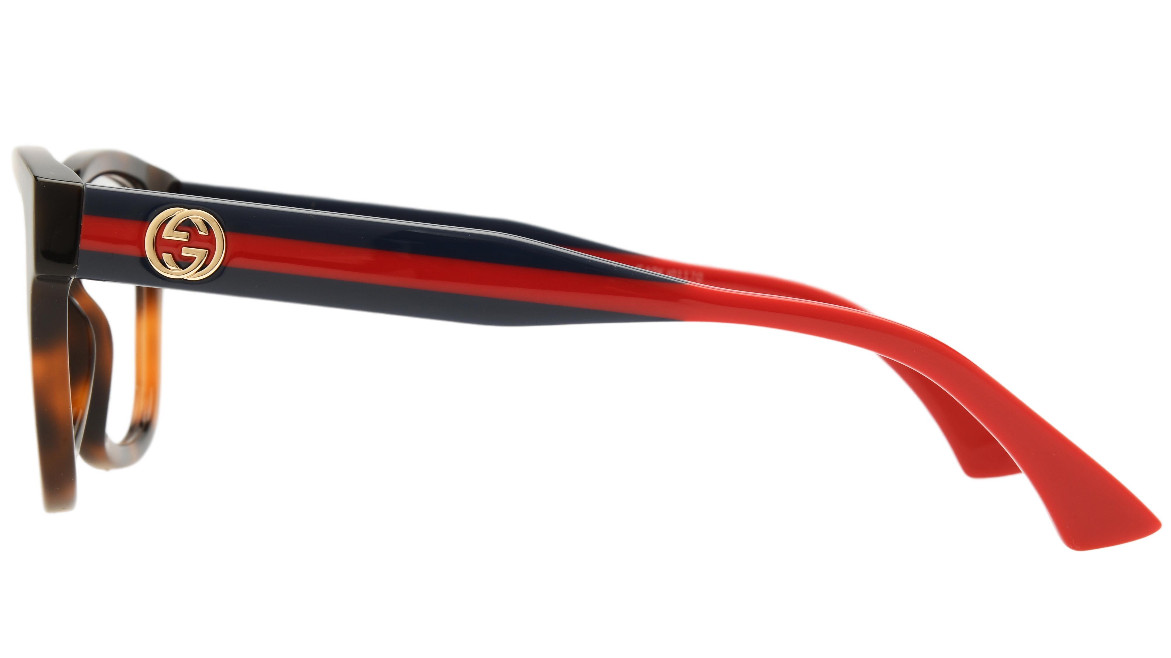 Lunettes de vue Gucci Femme Écaille Rectangle GG1863O Gauche