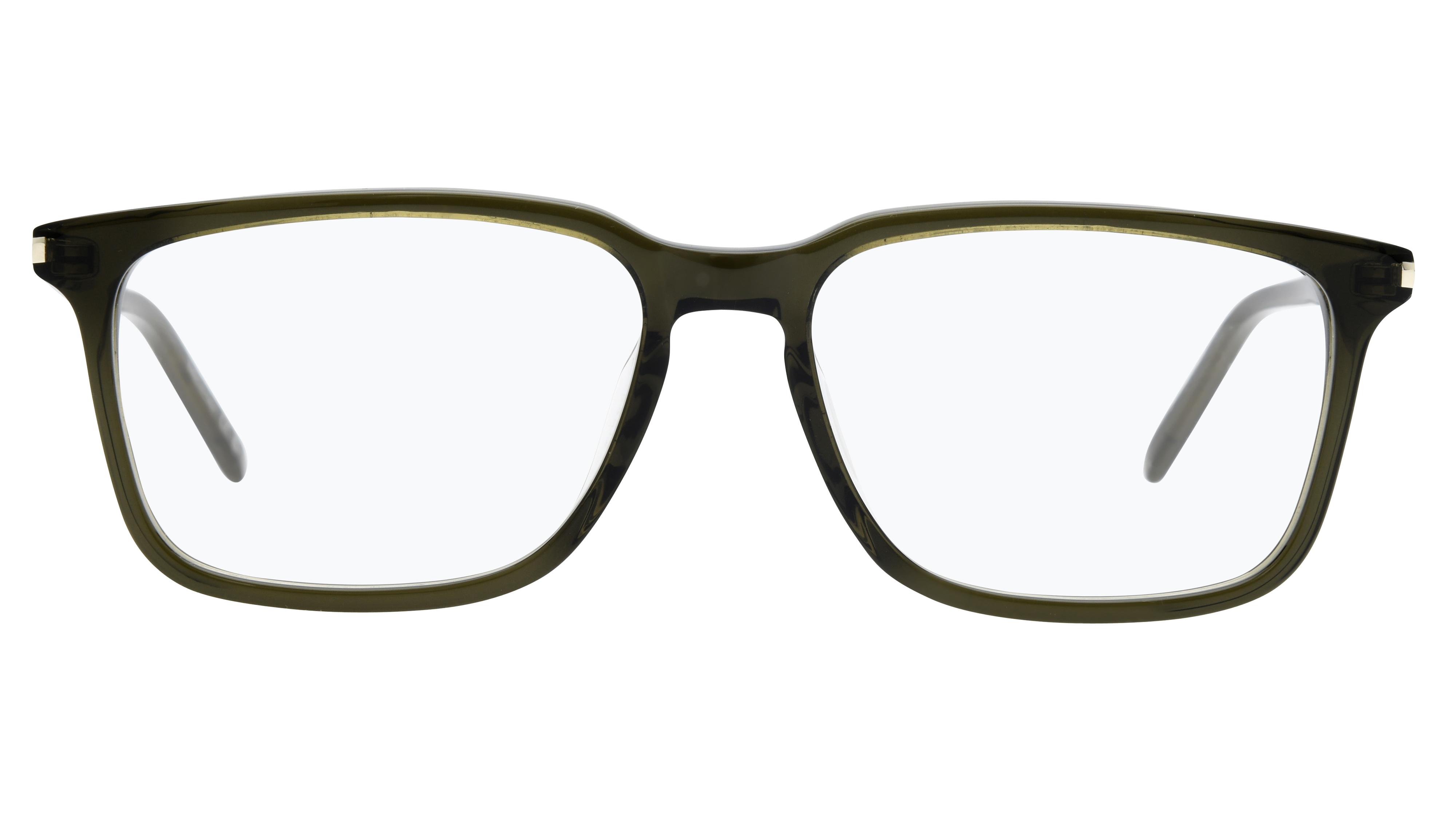 Lunettes de vue Saint Laurent Mixte Vert Carré Sl645/F Face