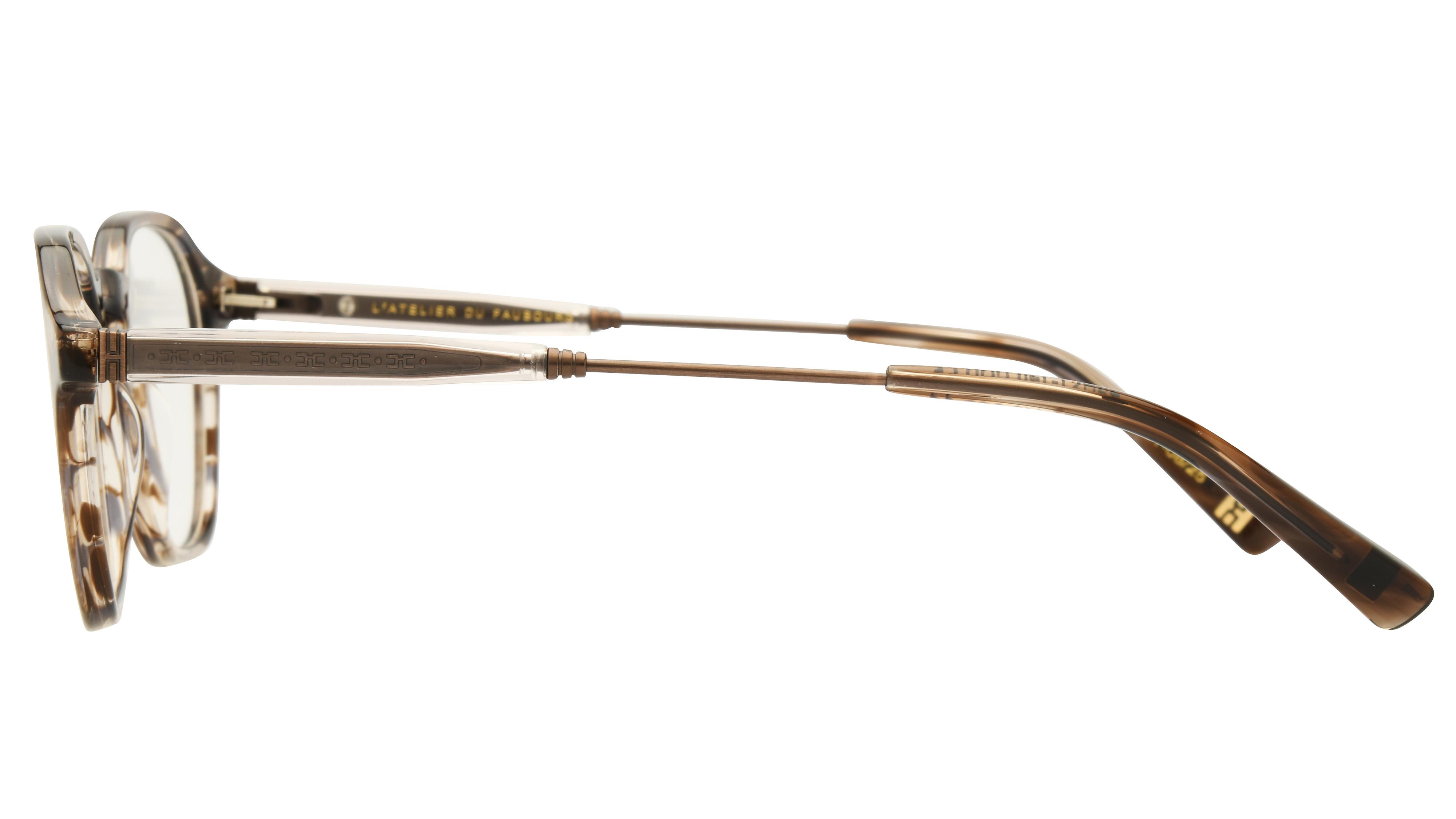 Lunettes de vue L'Atelier du Faubourg Homme Marron Carré Adf2505 Gauche