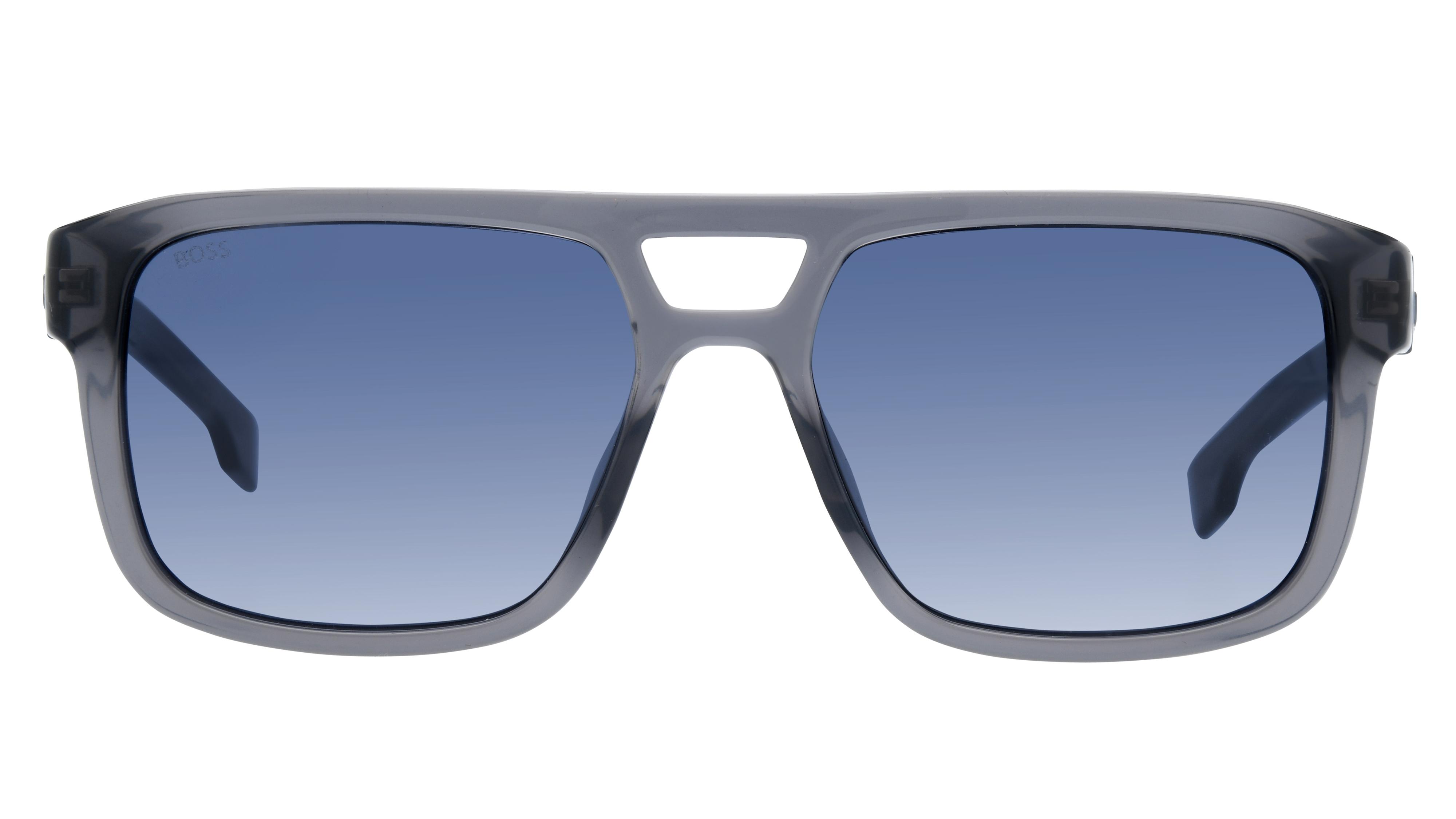 Lunettes de soleil Boss Homme Gris Rectangle Boss1648/S Face