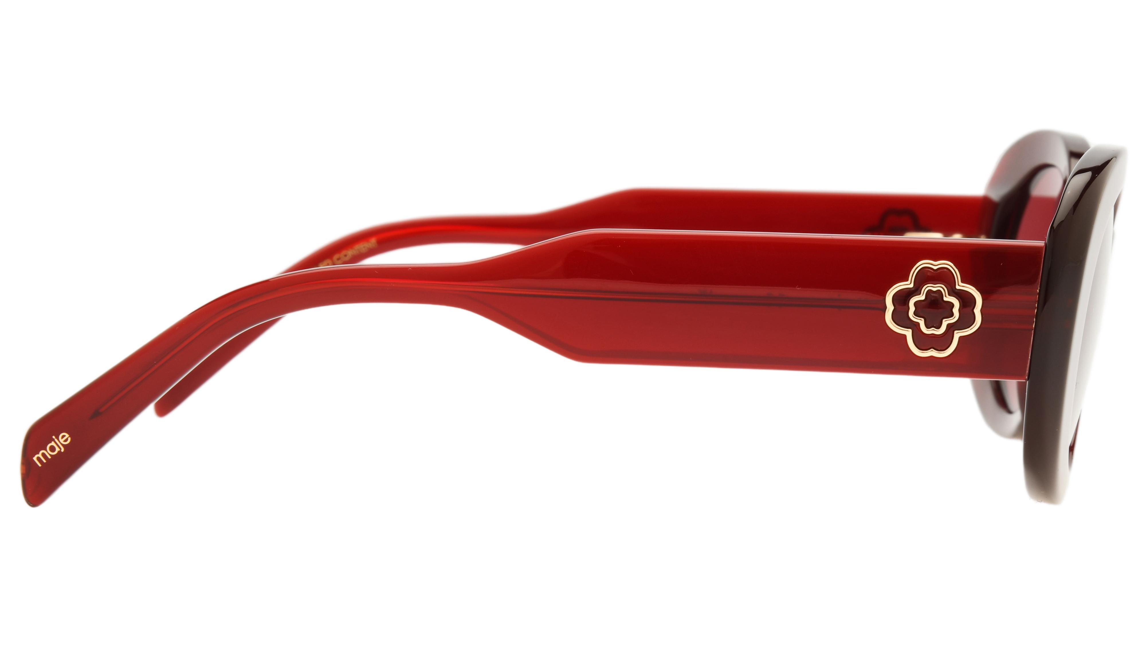 Lunettes de soleil Maje Femme Rouge Ovale Mj50482 Droite