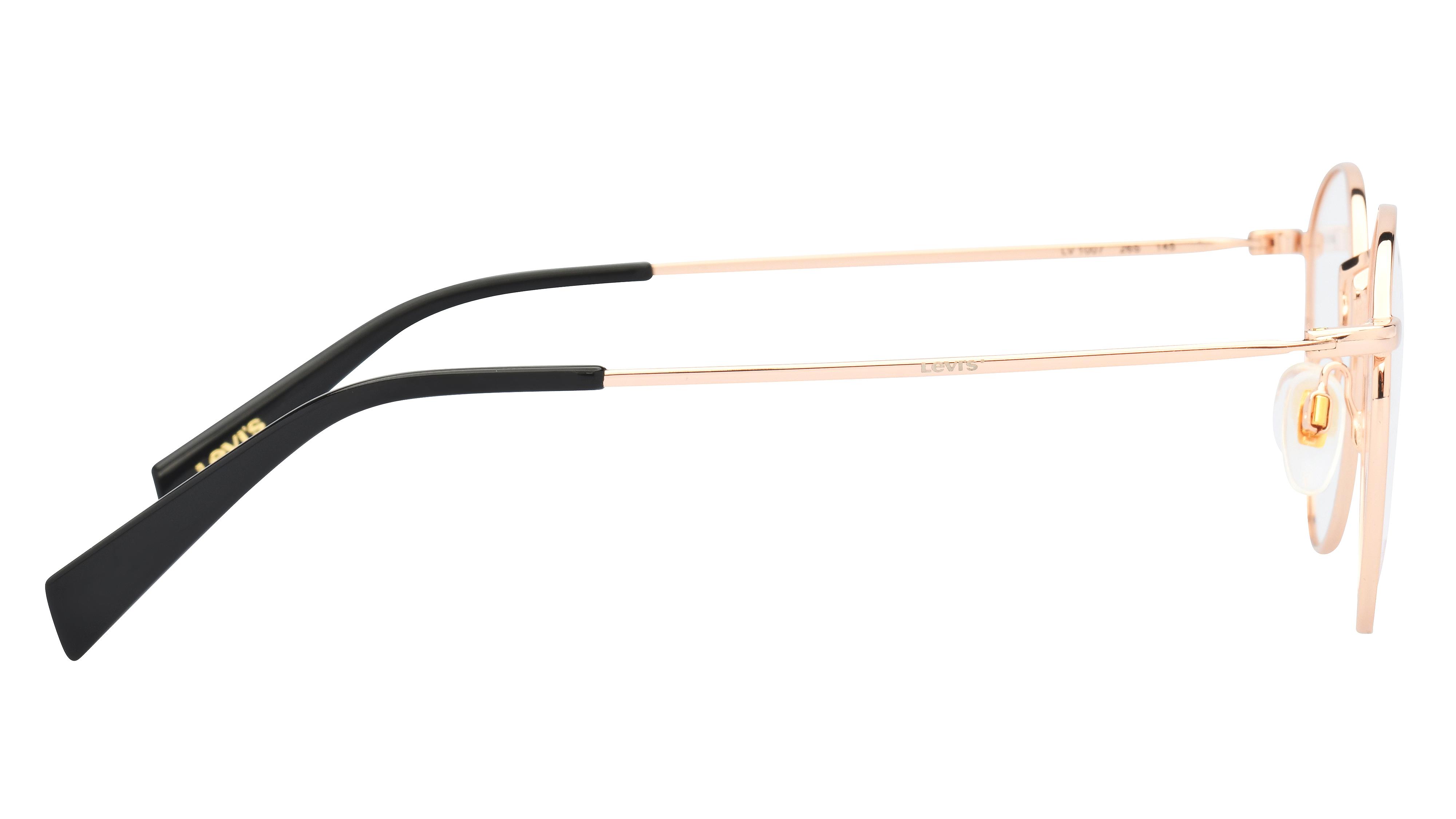 Lunettes de vue Levi's Mixte Or Ronde Lv1007 Droite