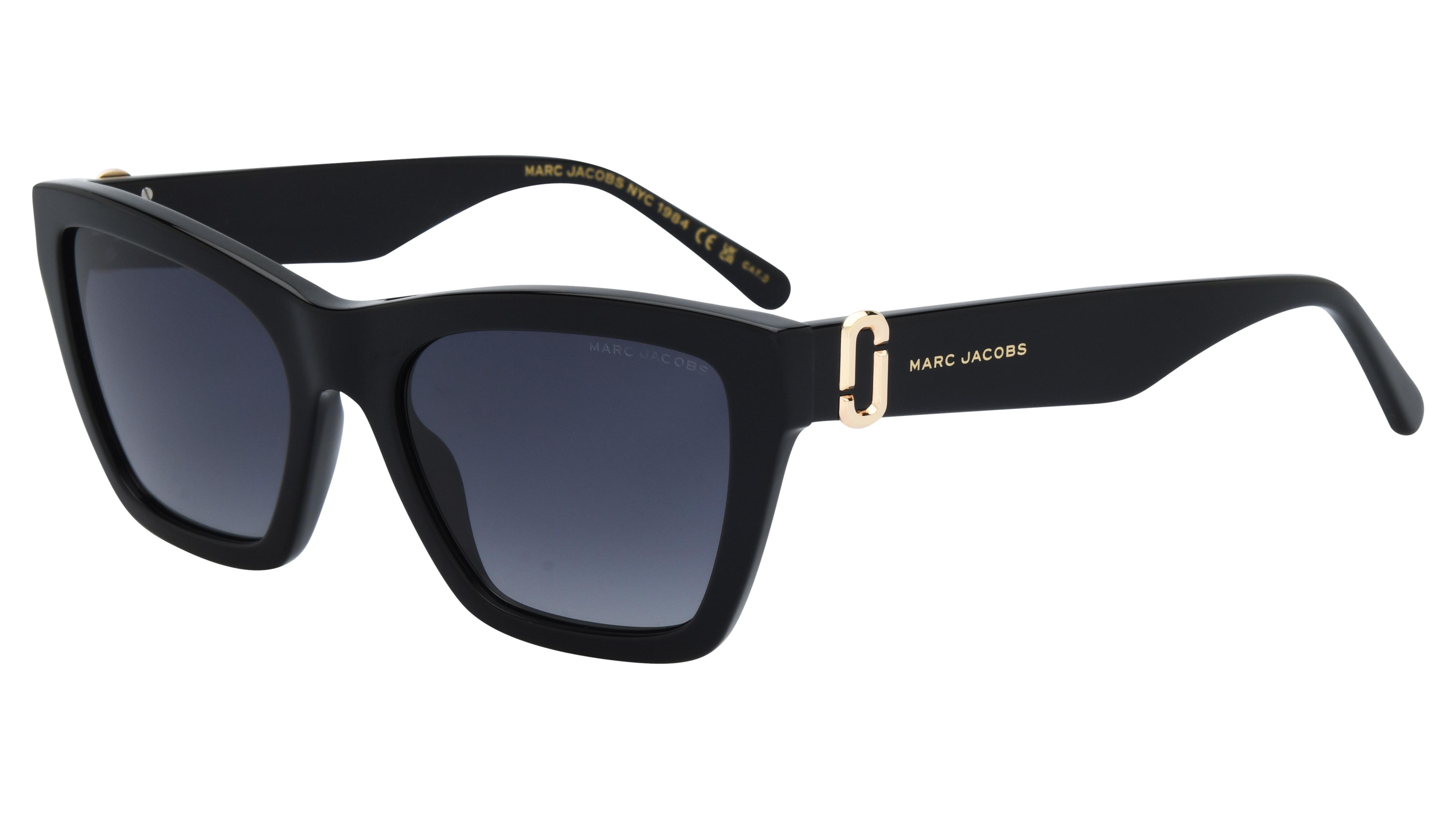 Lunettes de soleil Marc Jacobs Femme Noir Papillon Marc Trois-Quart