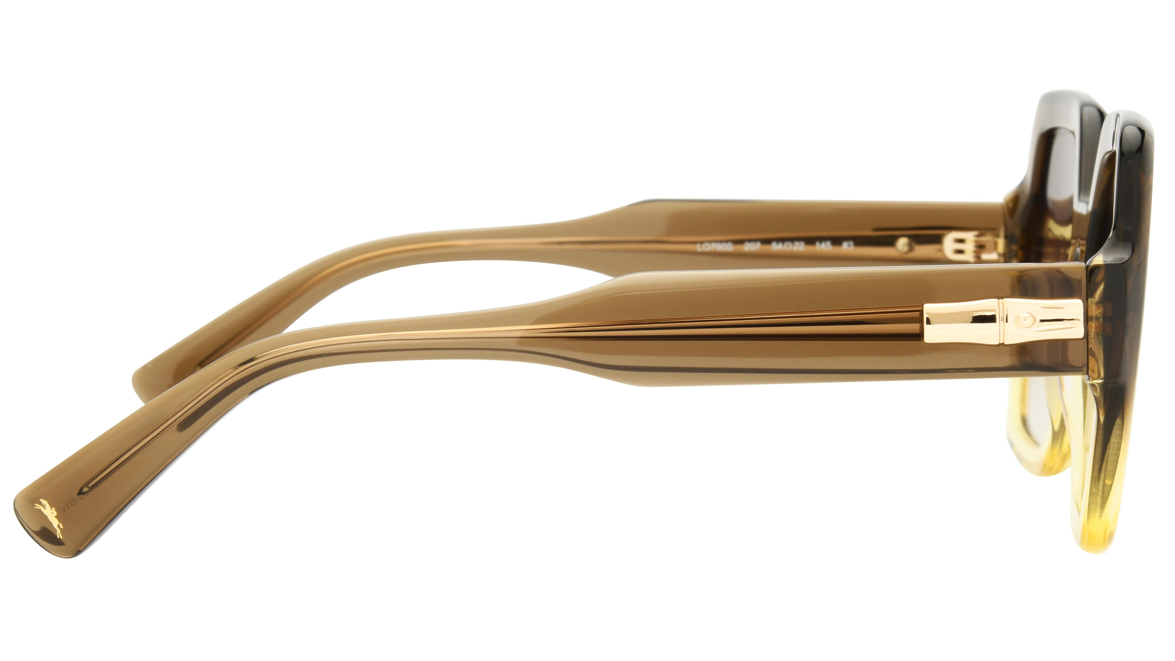 Lunettes de soleil Longchamp Femme Marron Oversize LO790S Droite