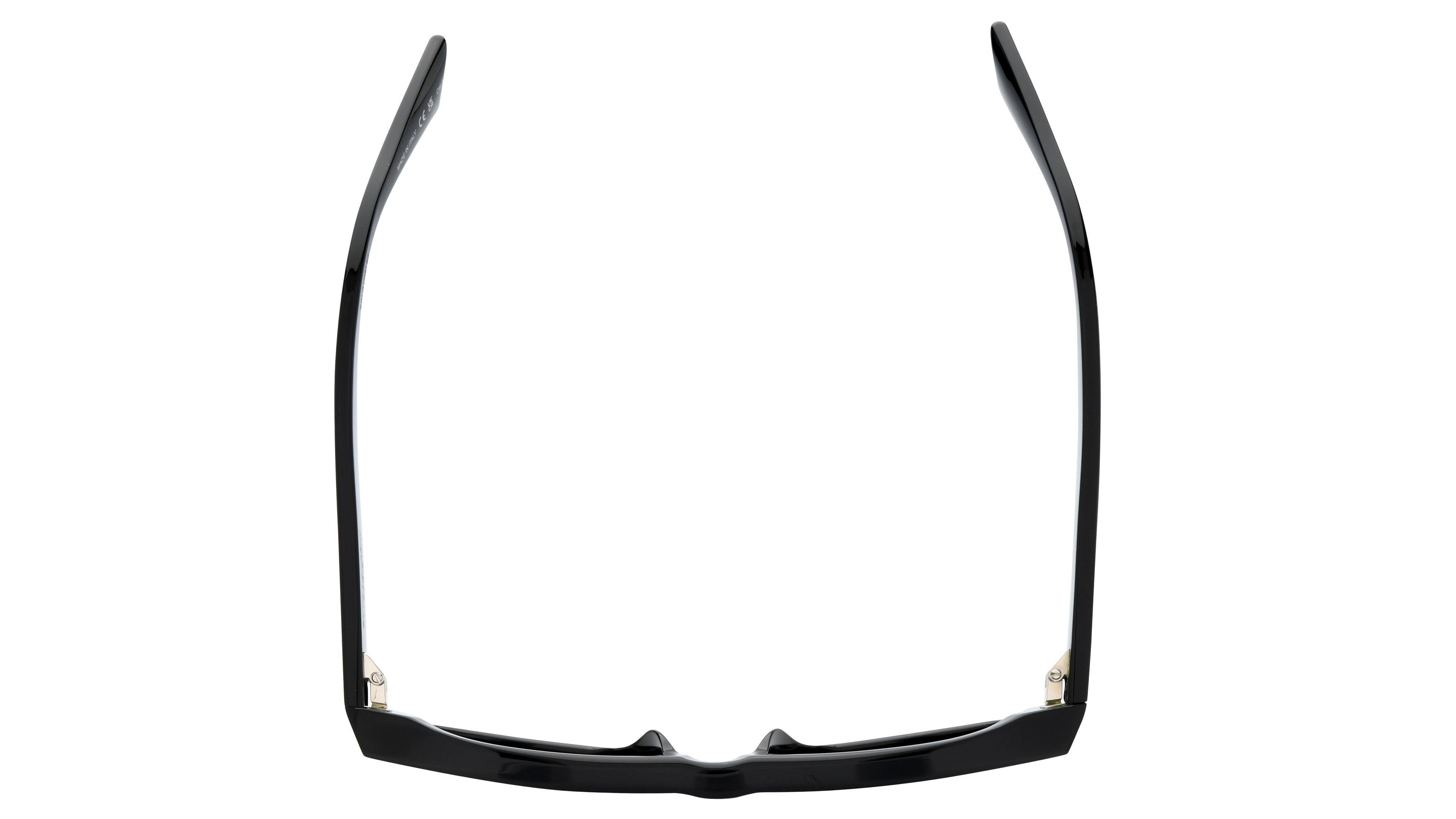 Lunettes de soleil Saint Laurent Mixte Noir Rectangle Sl83 Dessus