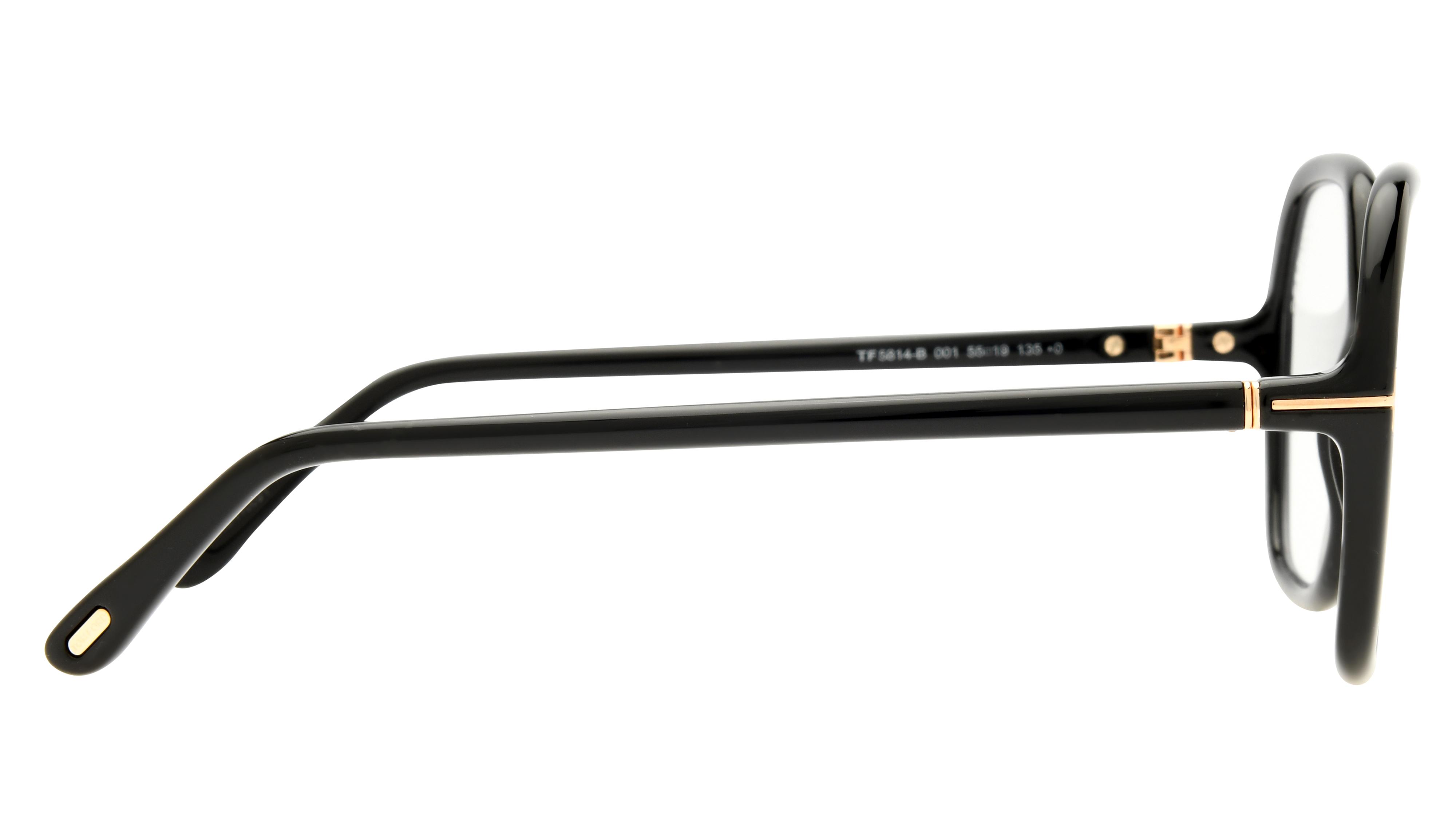 Lunettes de vue Tom Ford Femme Noir Carré Tf5814-B Droite