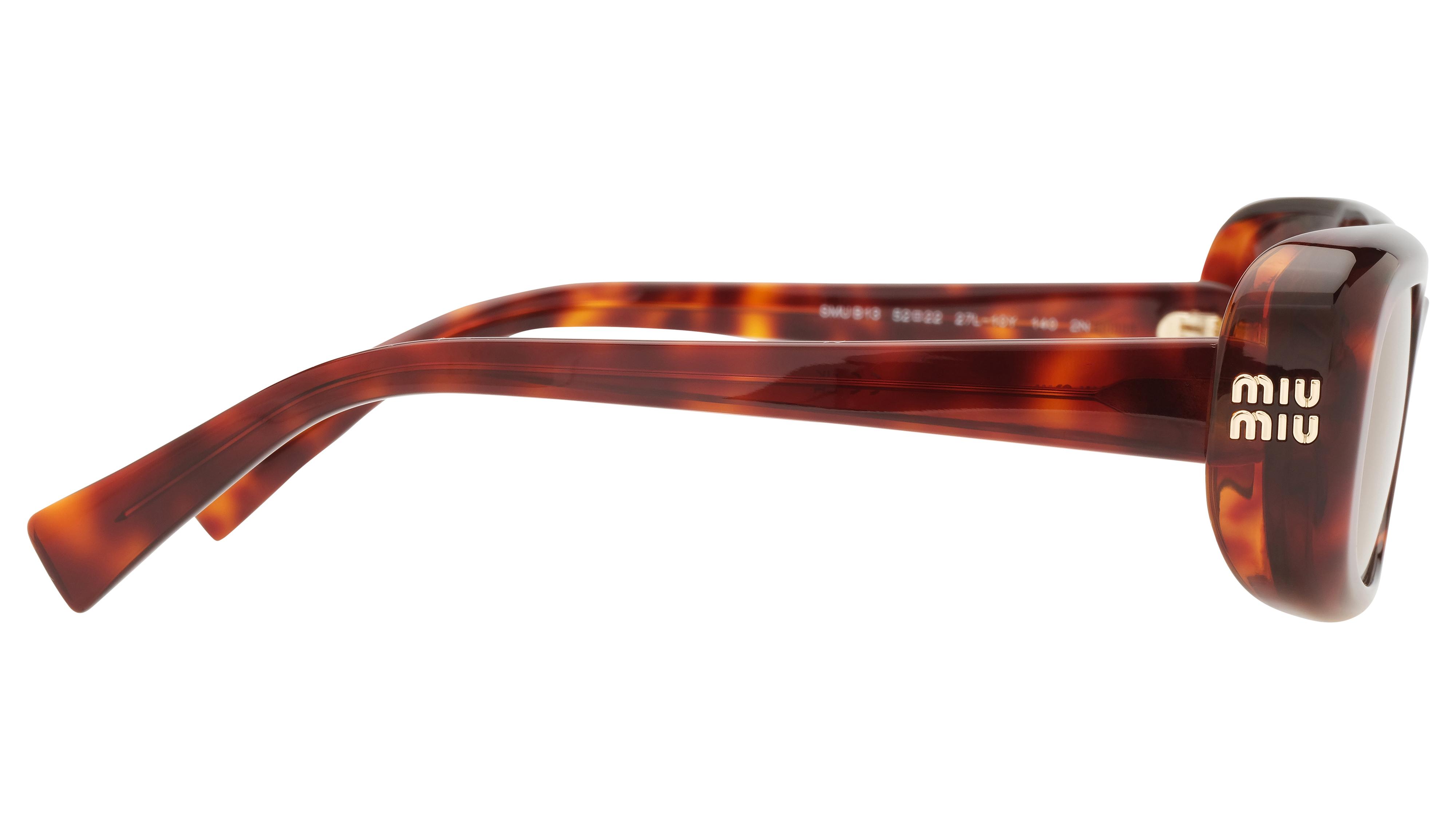 Lunettes de soleil Miu Miu Femme Écaille Rectangle MU Droite