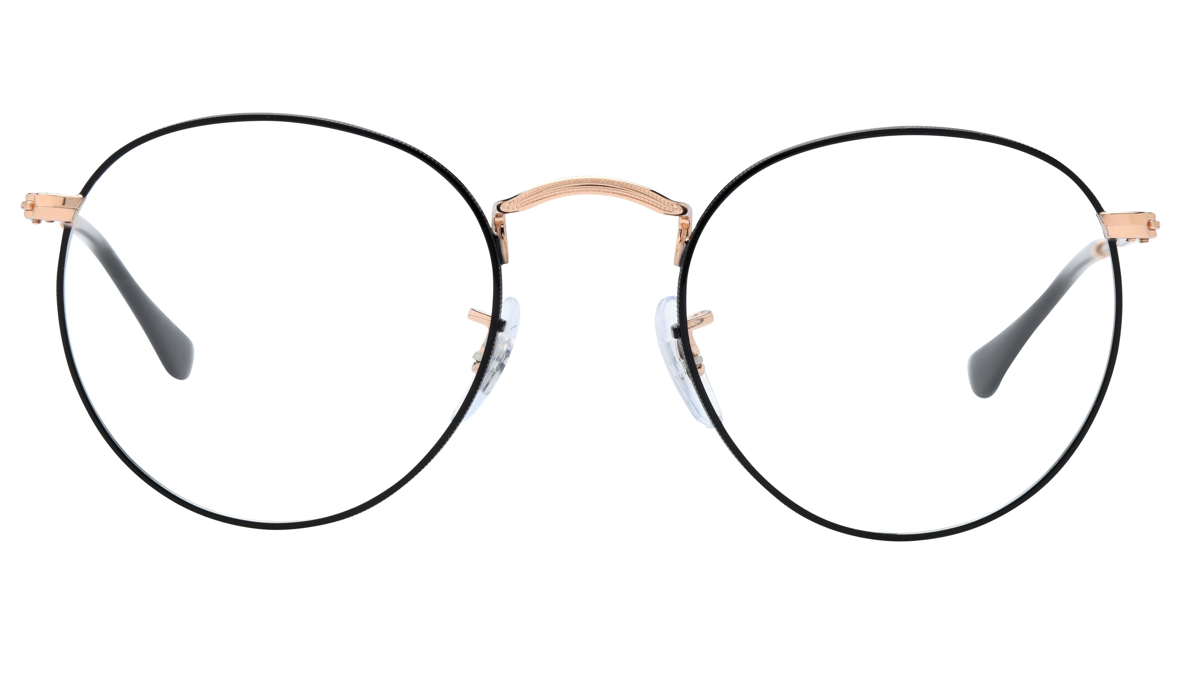 Lunettes de vue Ray-Ban Mixte Noir Ronde RX3447V Face