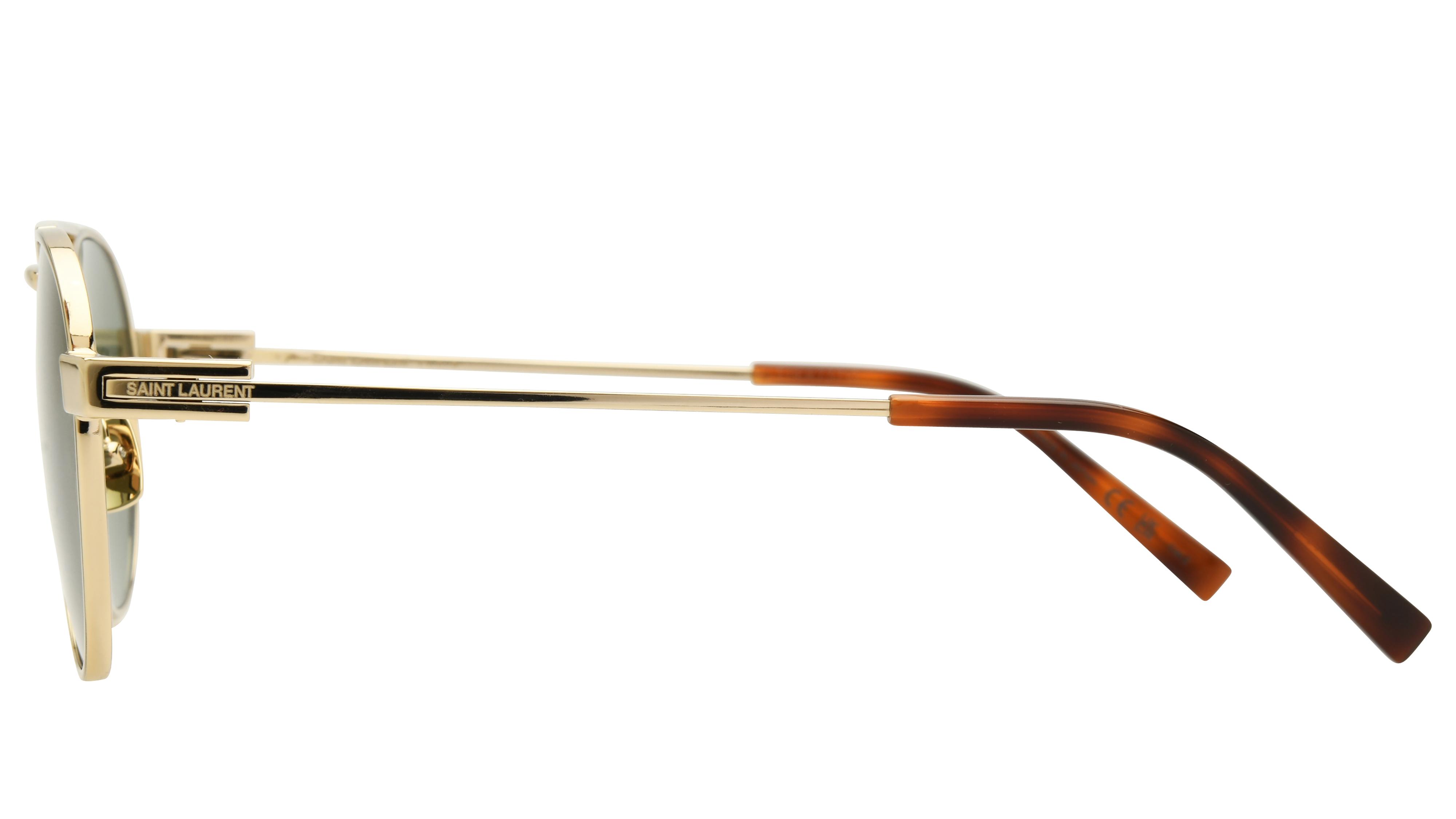 Lunettes de soleil Saint Laurent Homme Or Ronde Sl708 Gauche