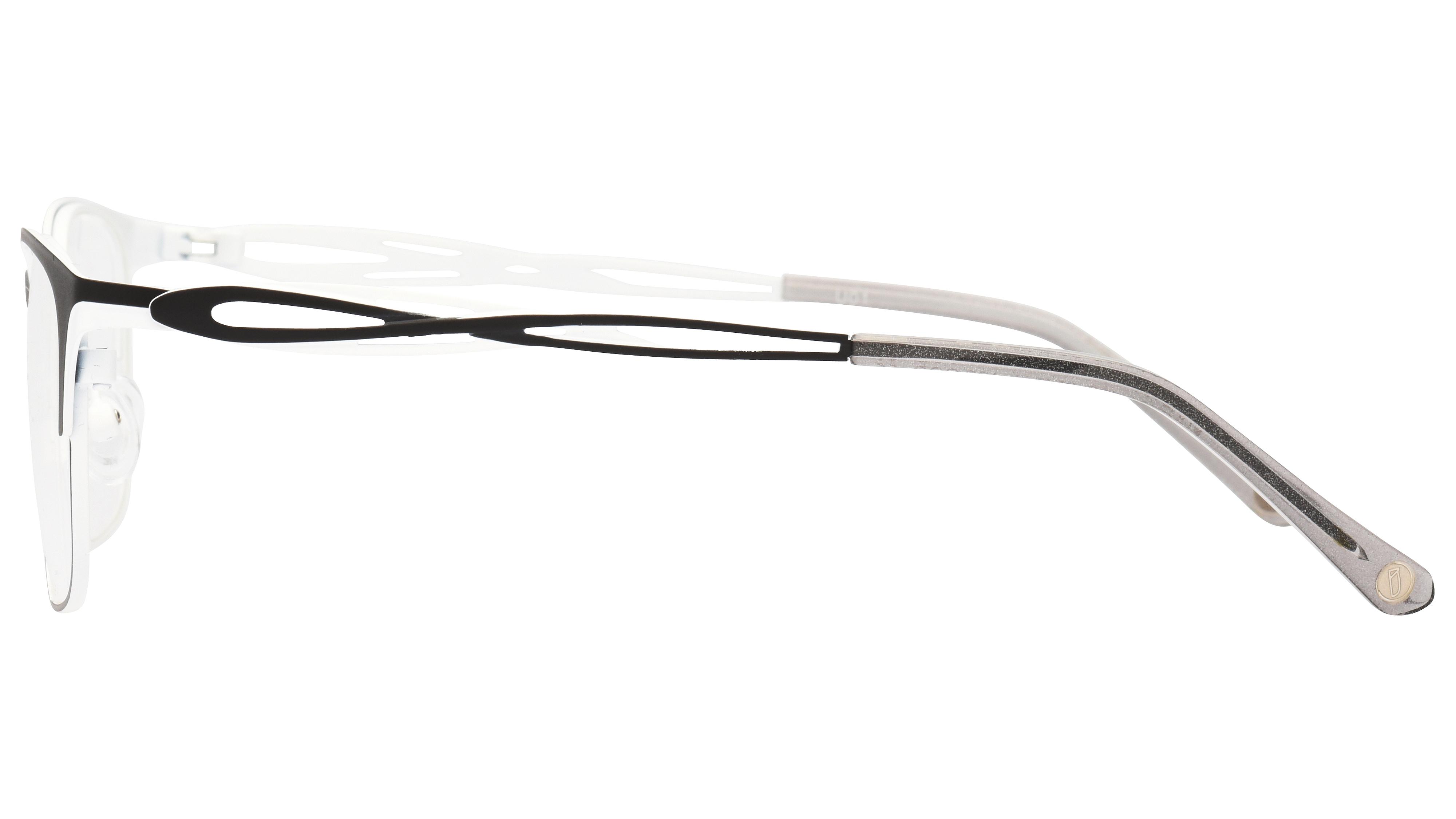 Lunettes de vue Baïa Femme Noir Rectangle Baa2101 Gauche