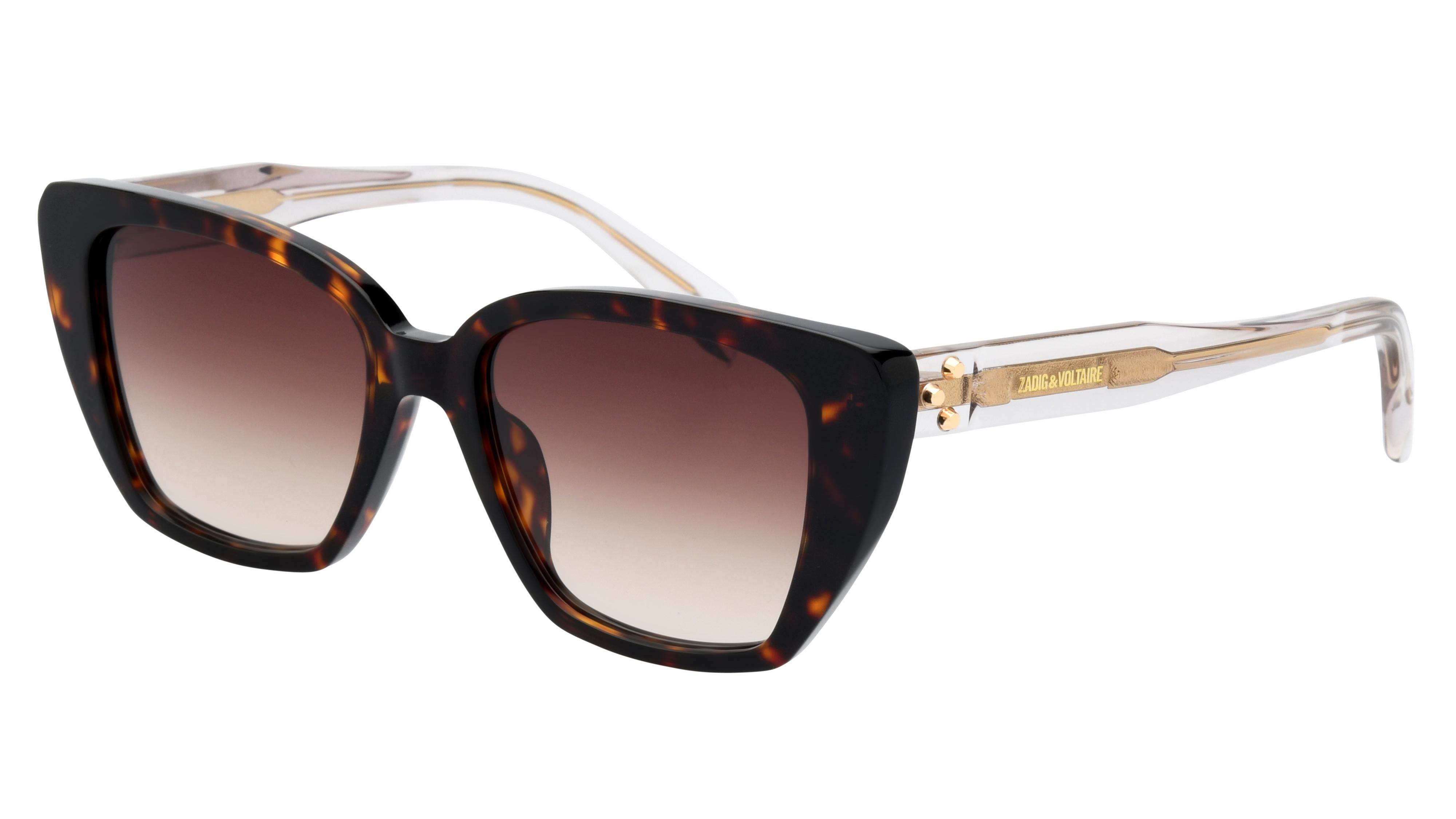 Lunettes de soleil Zadig & Voltaire Femme Écaille Papillon SZV472 Trois-Quart