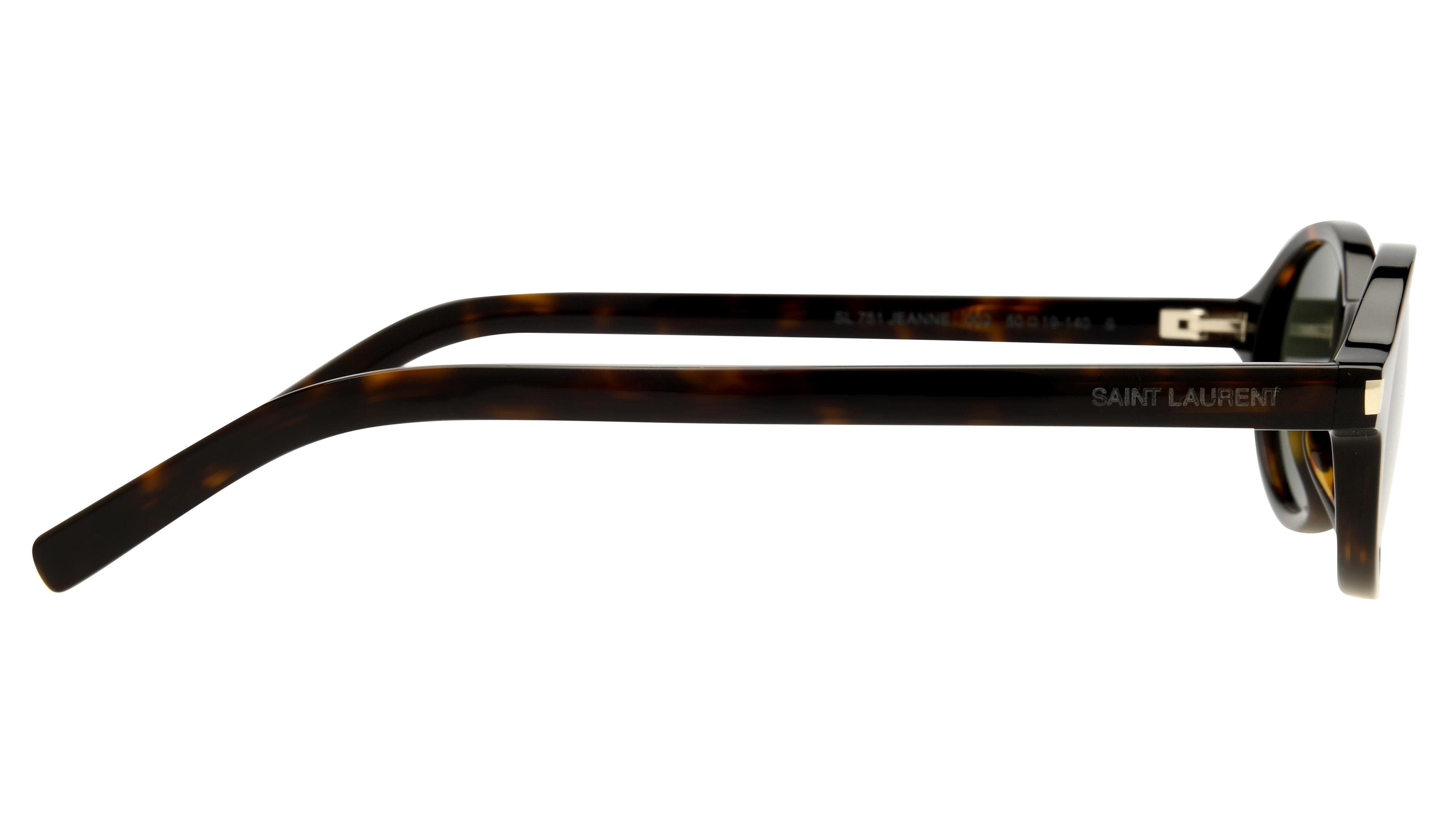 Lunettes de soleil Saint Laurent Mixte Écaille Ovale SL Droite