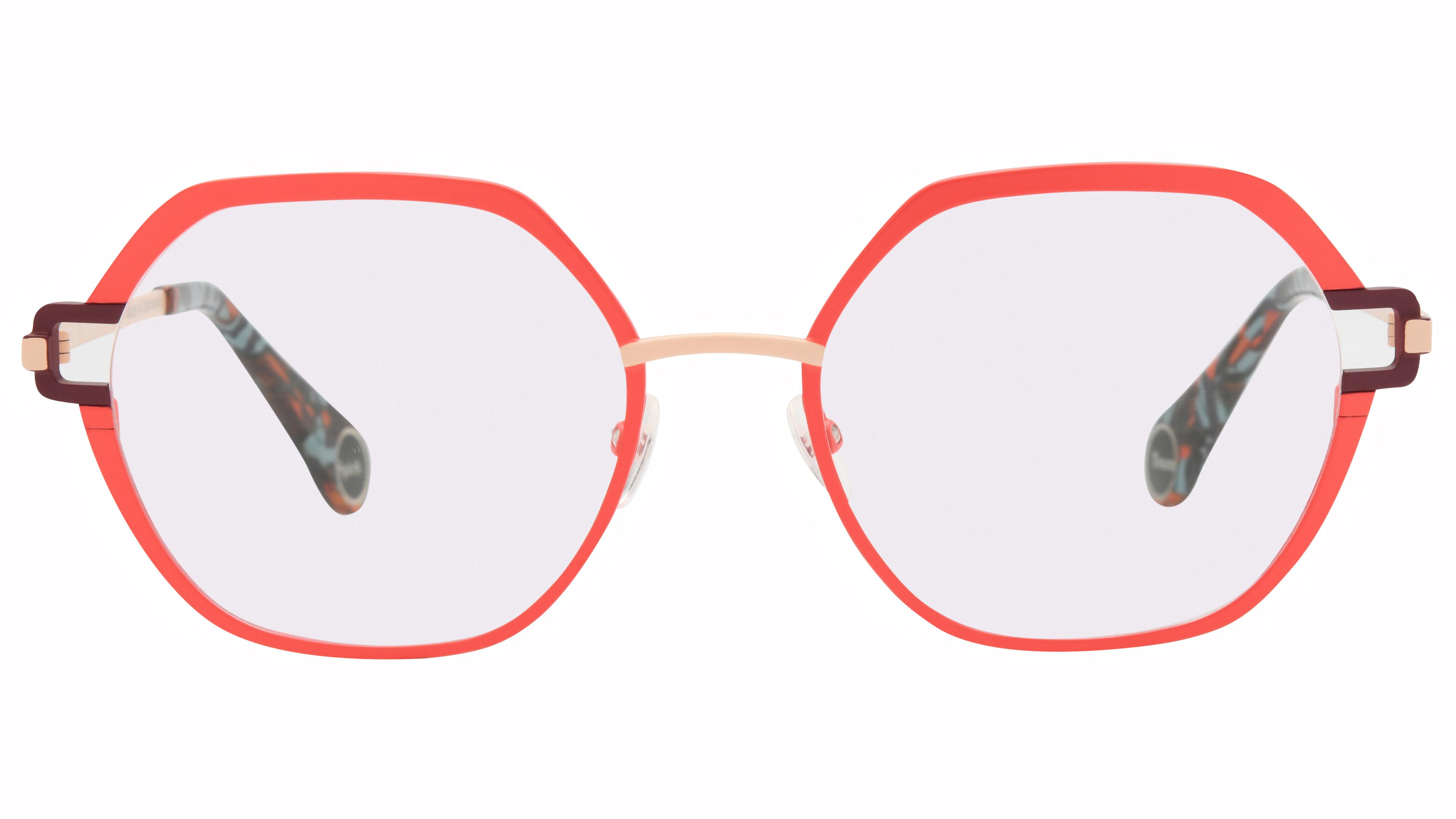 Lunettes de vue WOOW Femme Rouge Arrondie Team Face
