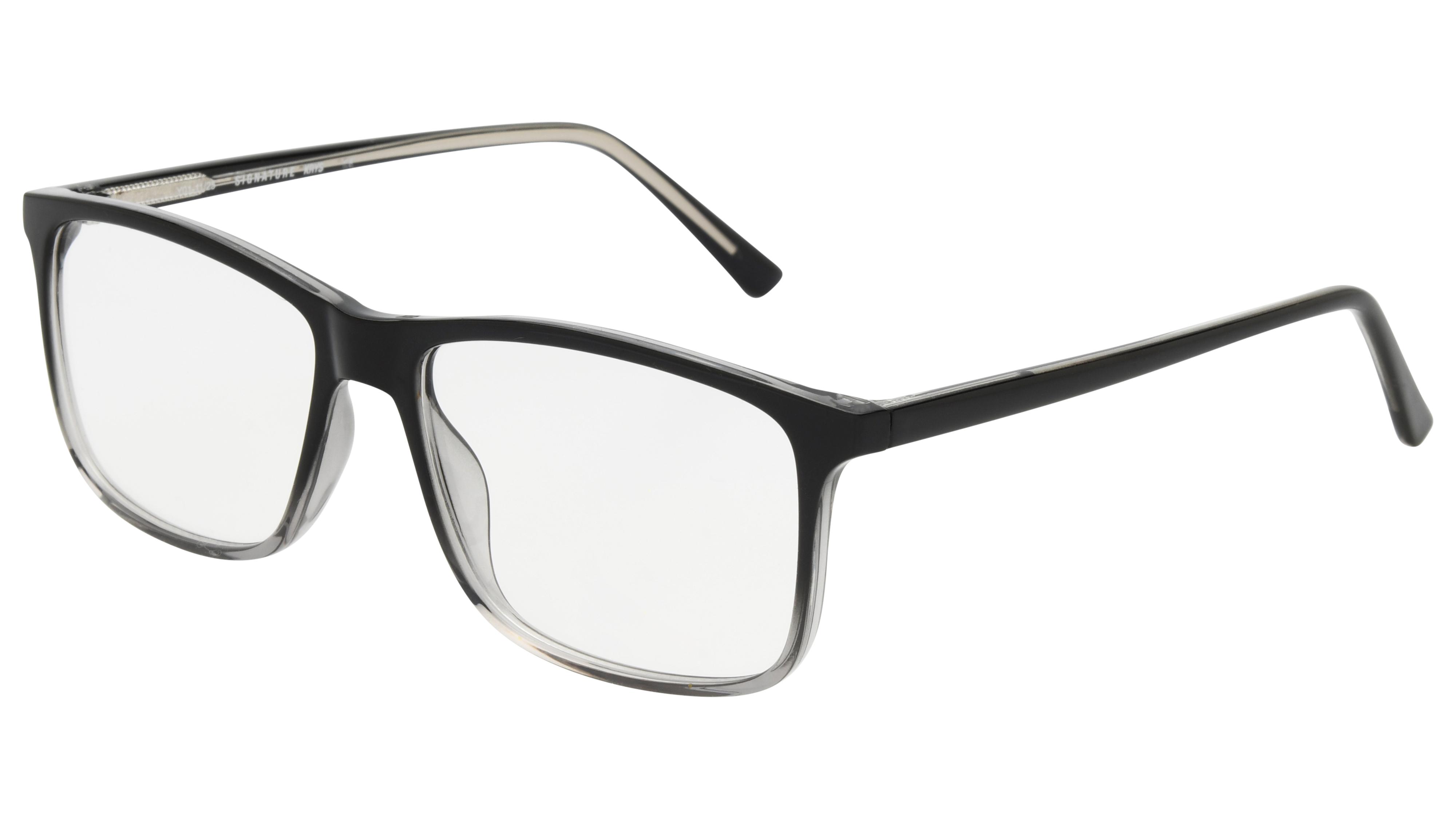 Lunettes de vue Krys Origine Homme Noir Rectangle Ess2603 Trois-Quart