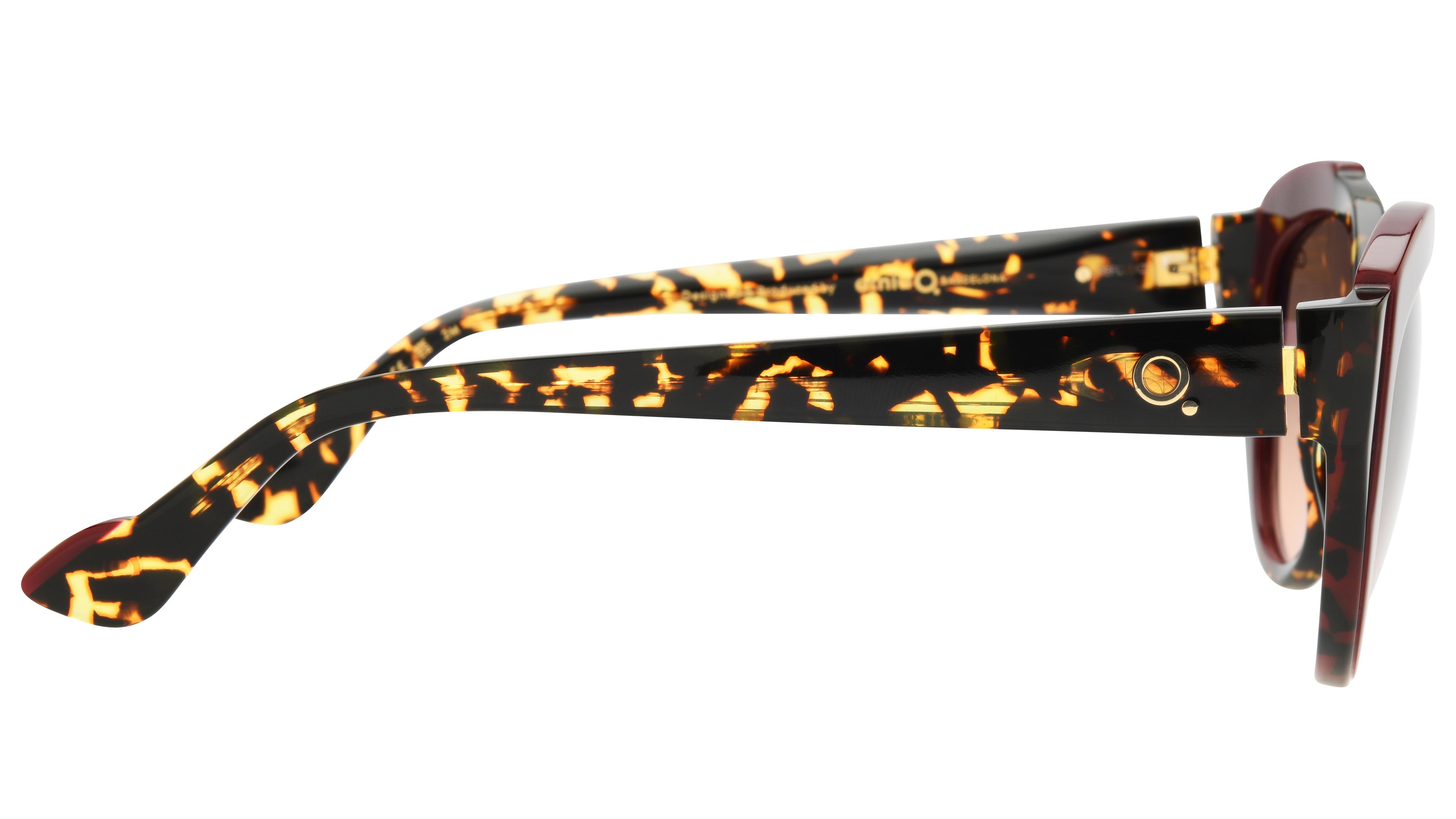 Lunettes de soleil Etnia Barcelona Femme Écaille Papillon NILA Droite