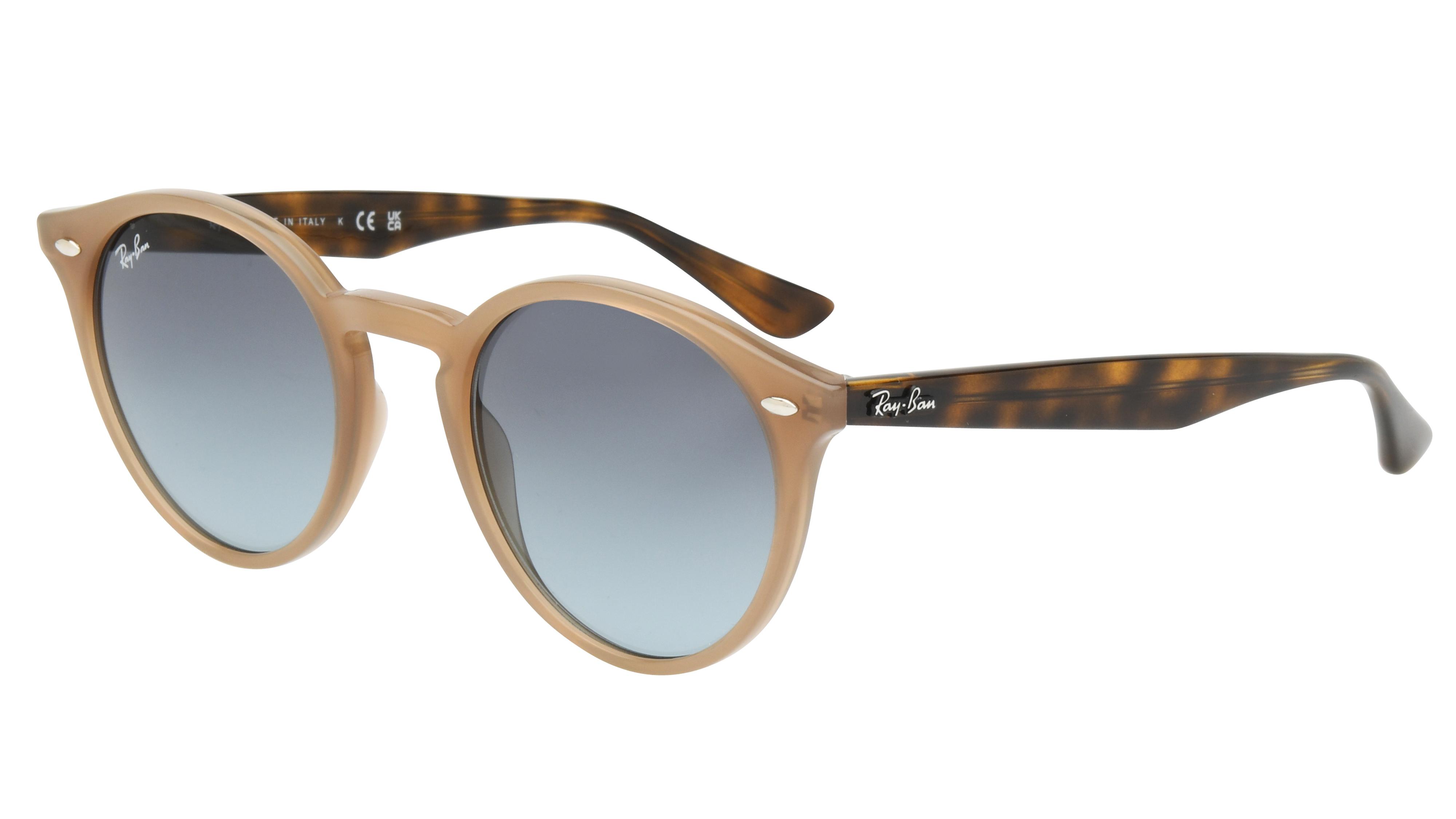 Lunettes de soleil Ray-Ban Mixte Marron Pantos RB2180 Trois-Quart