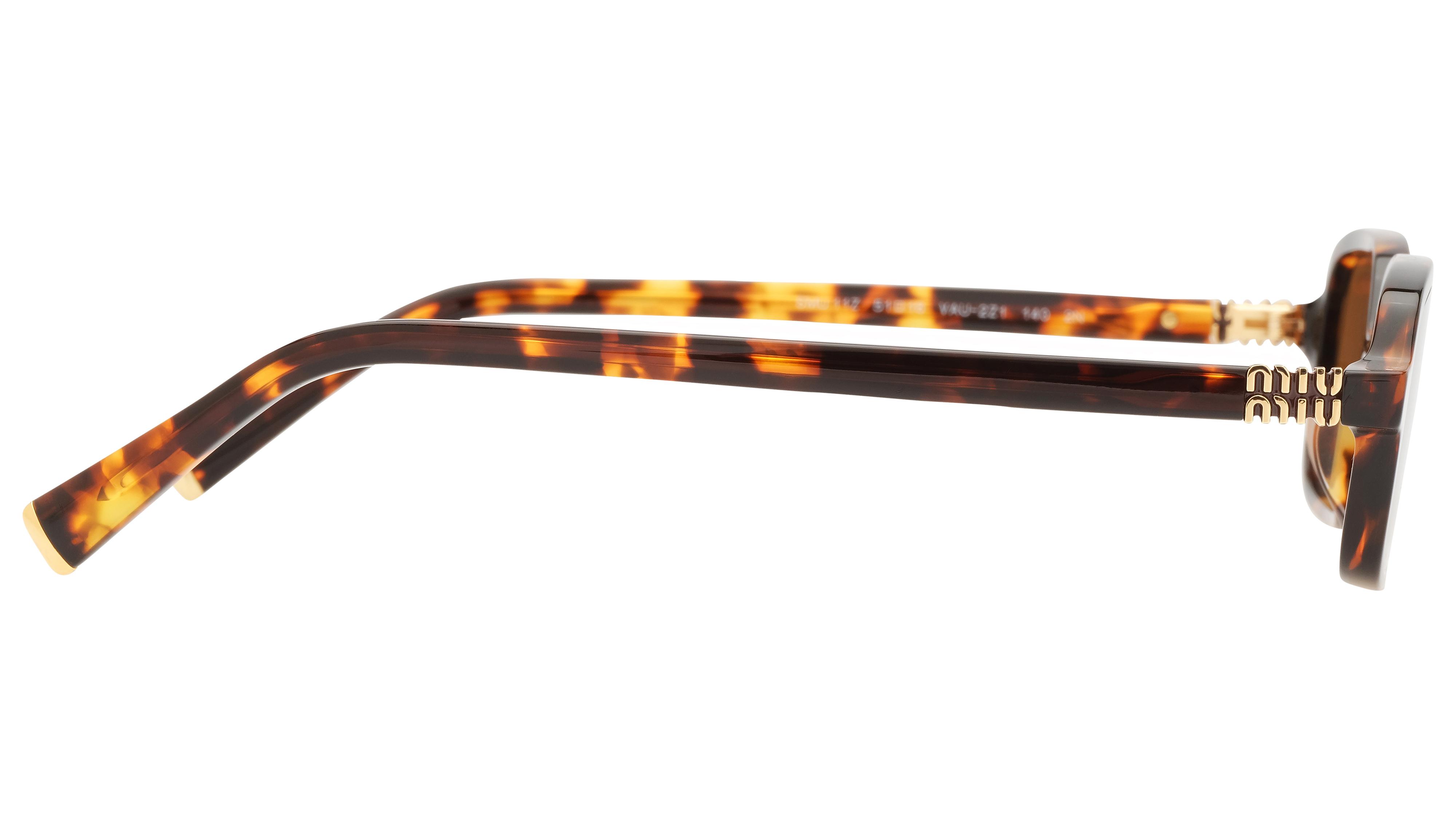 Lunettes de soleil Miu Miu Femme Écaille Rectangle MU Droite