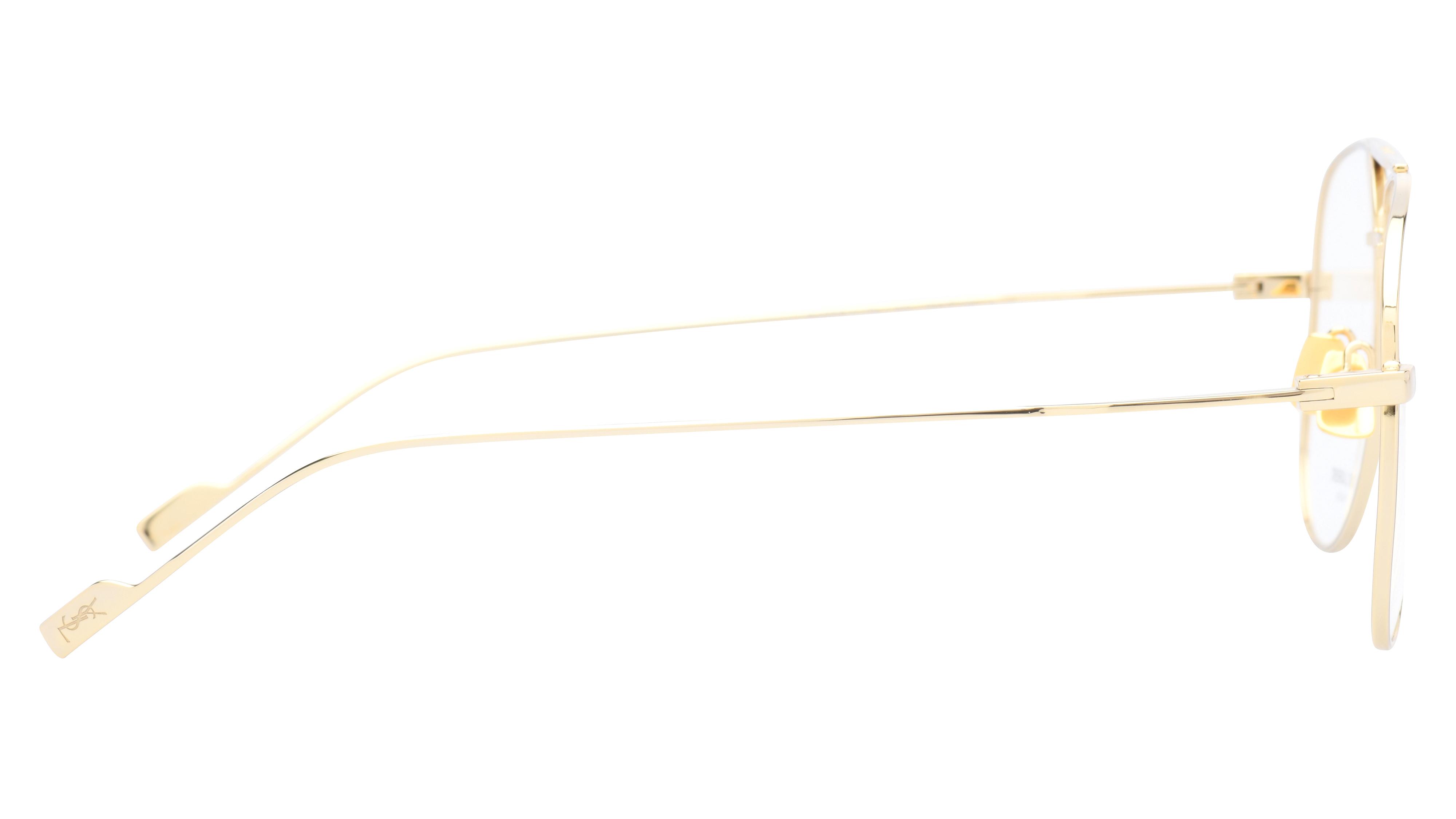 Lunettes de vue Saint Laurent Homme Or Aviateur CLASSIC Droite