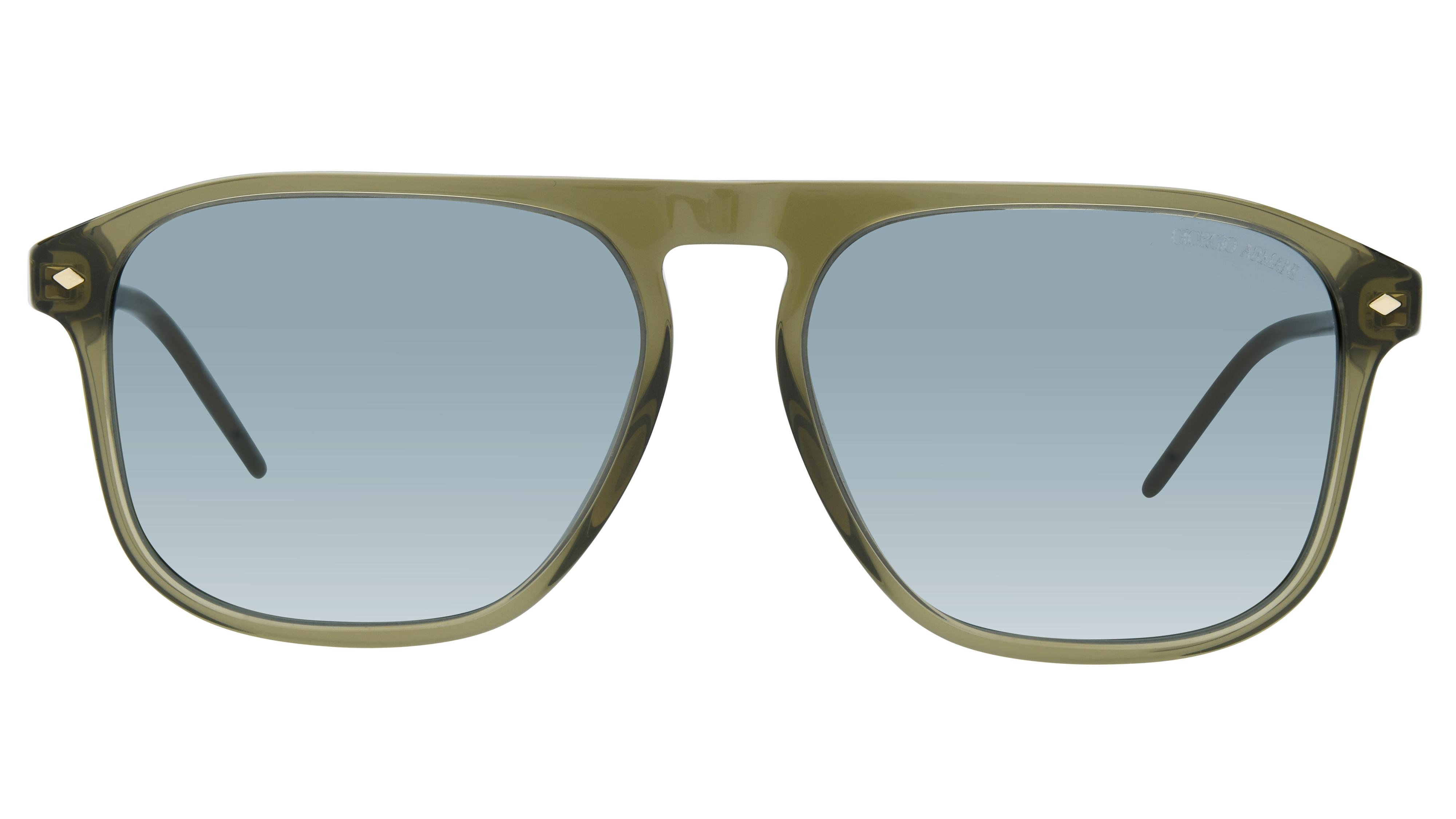 Lunettes de soleil Giorgio Armani Homme Vert Carré Ar8212 Face
