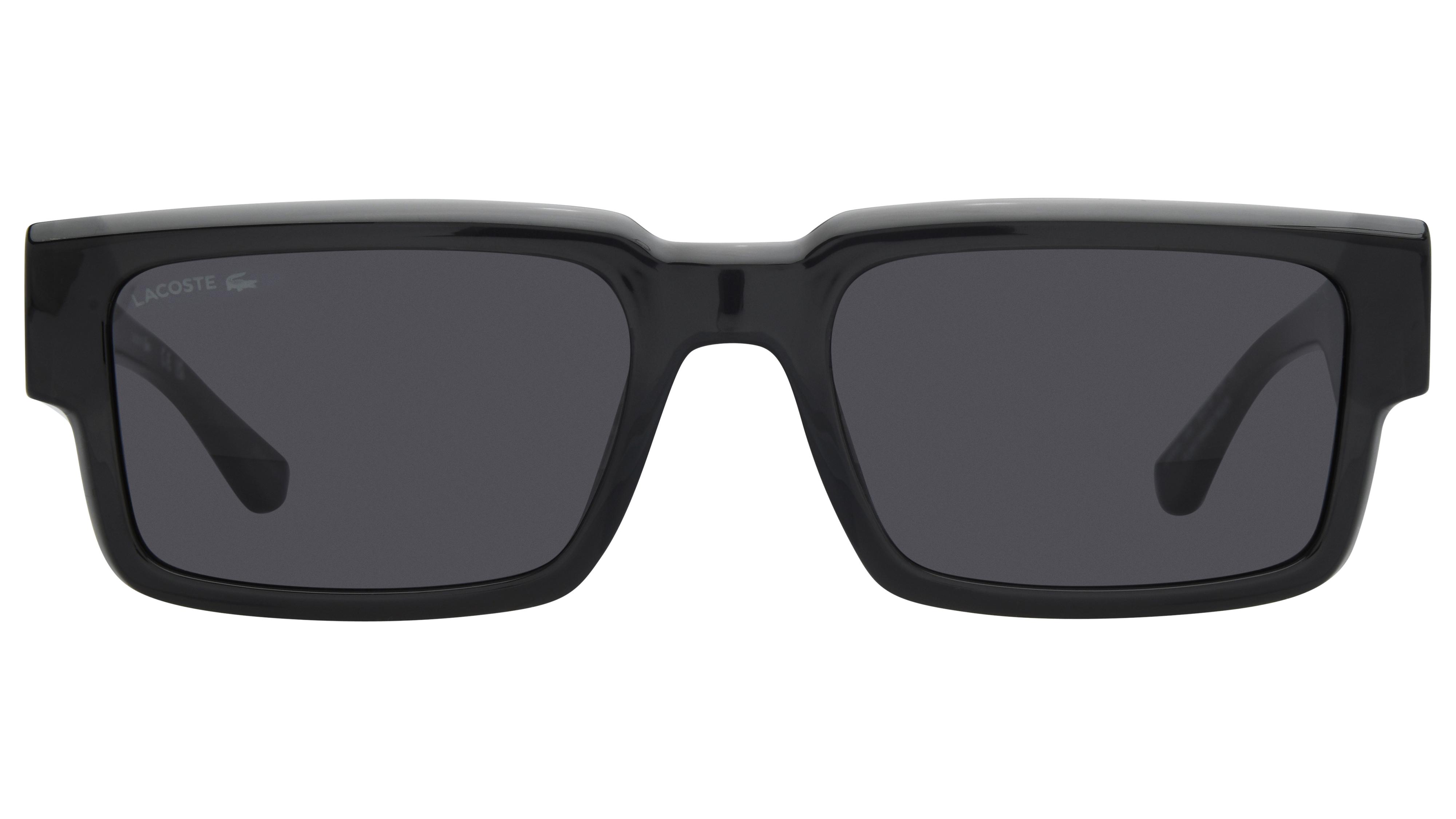 Lunettes de soleil Lacoste Mixte Noir Rectangle L6082S Face