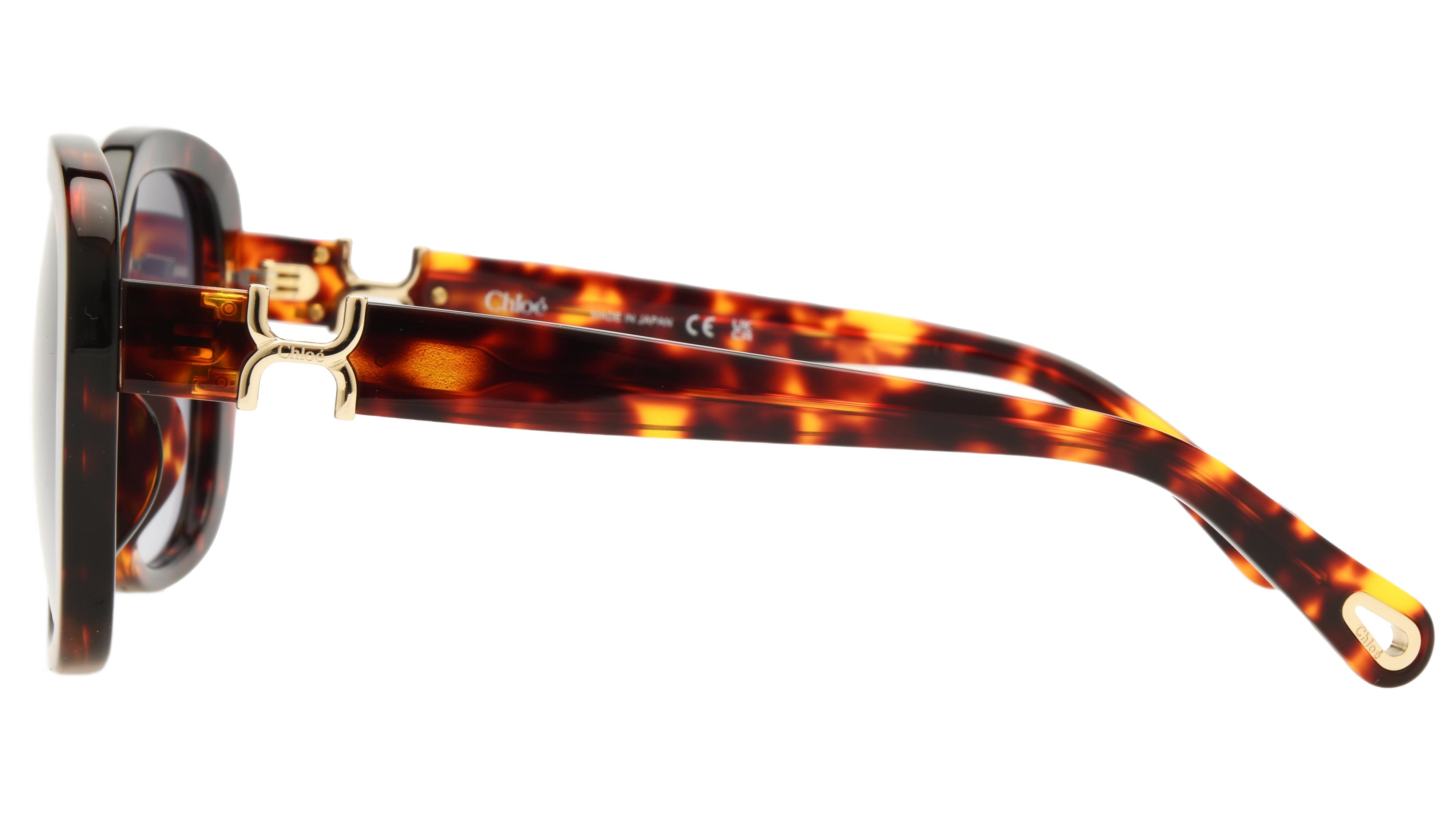 Lunettes de soleil Chloé Femme Écaille Rectangle CH0303SK Gauche