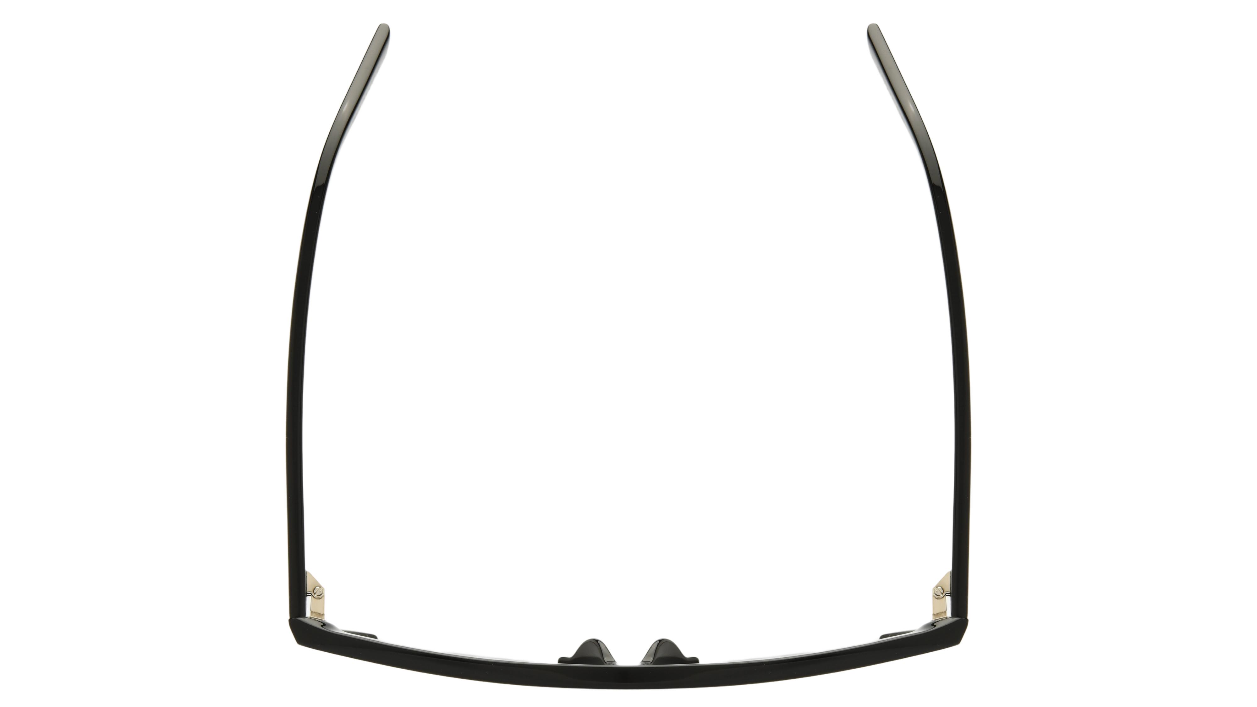 Lunettes de soleil Saint Laurent Femme Noir Rectangle Sl704 Dessus