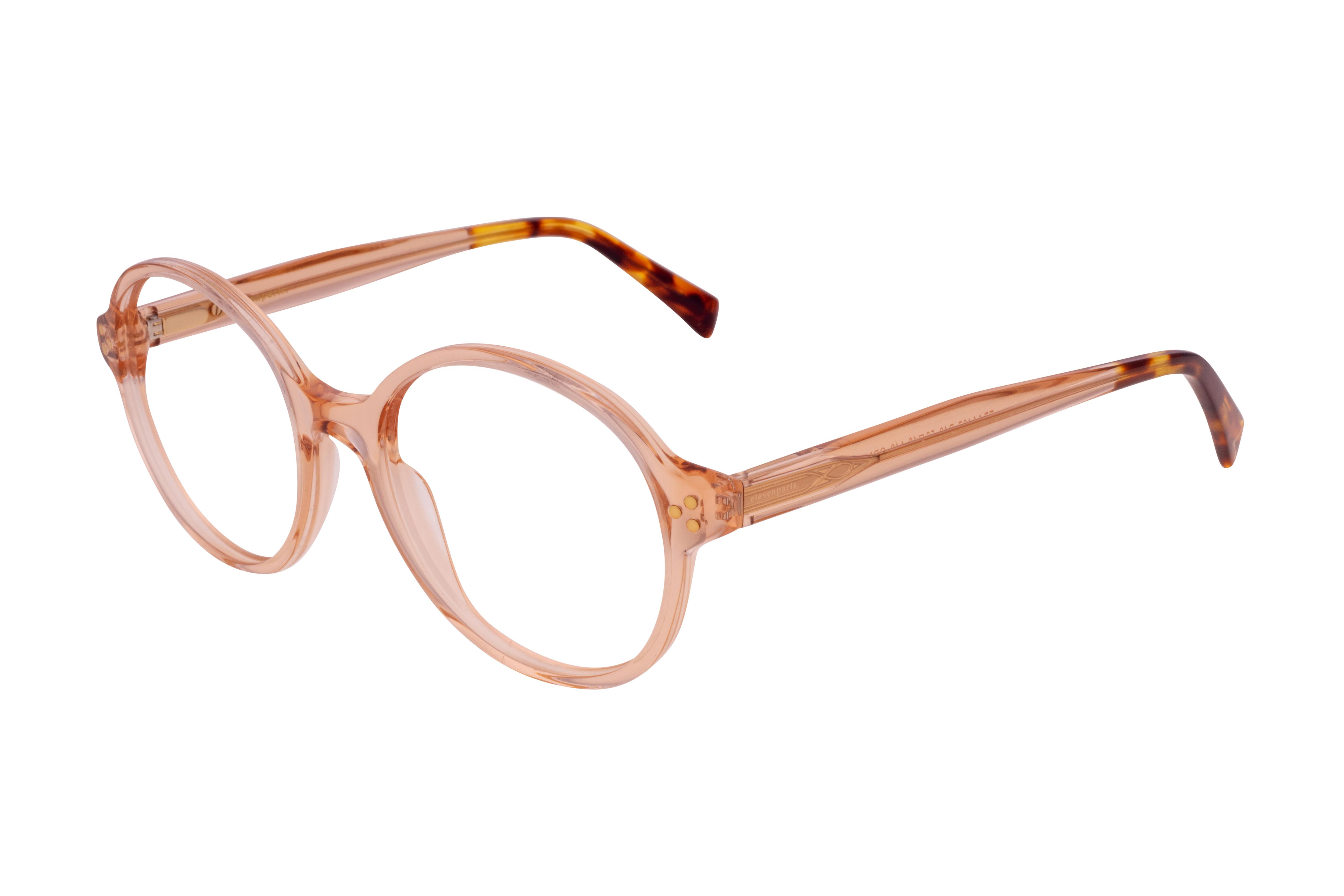 Lunettes de vue Eleven Paris EPAA137 D49 Orange Clair Ronde Krys