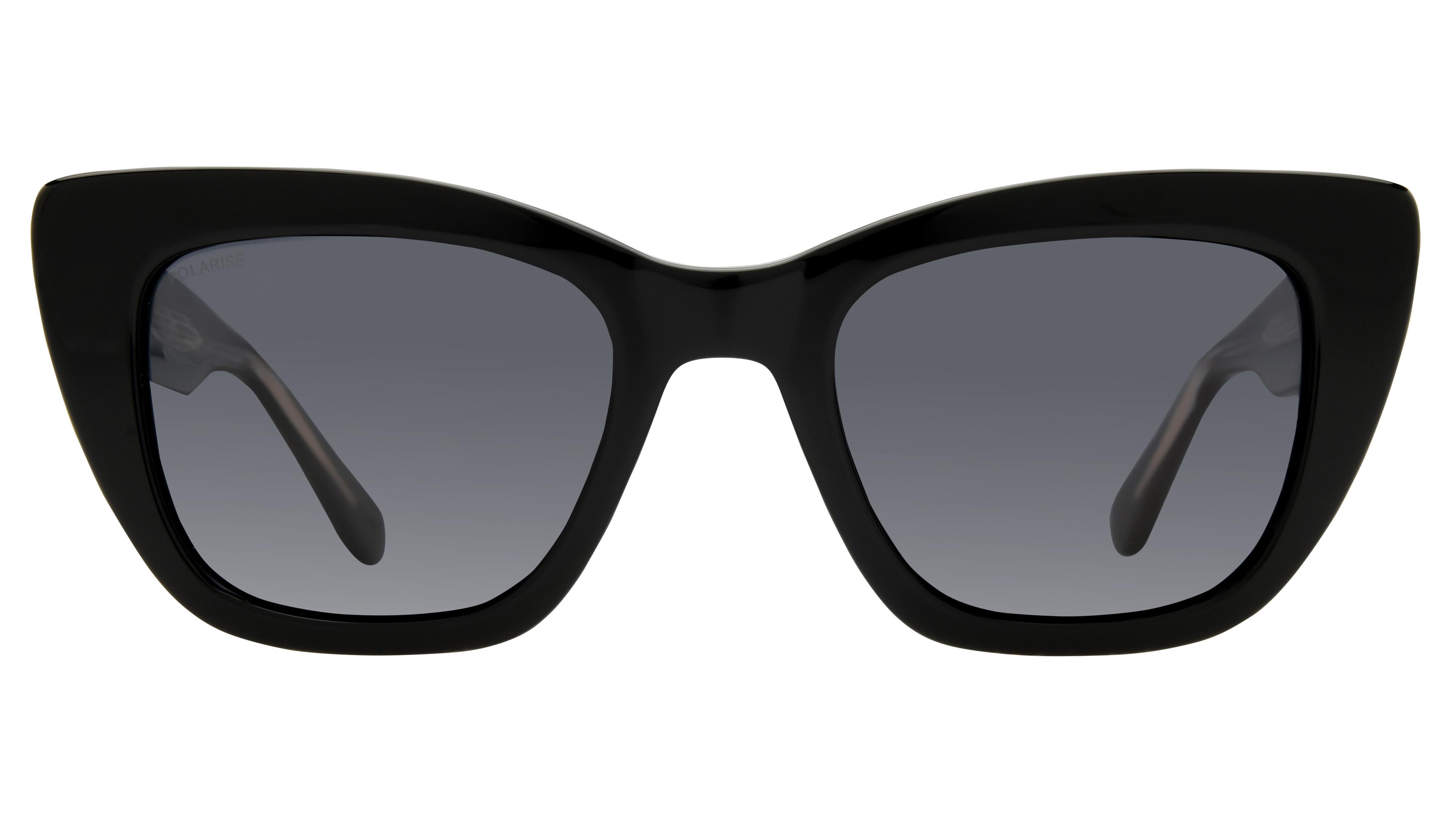 Lunettes de soleil Signature Krys Femme Noir Papillon Skj2523-F Face
