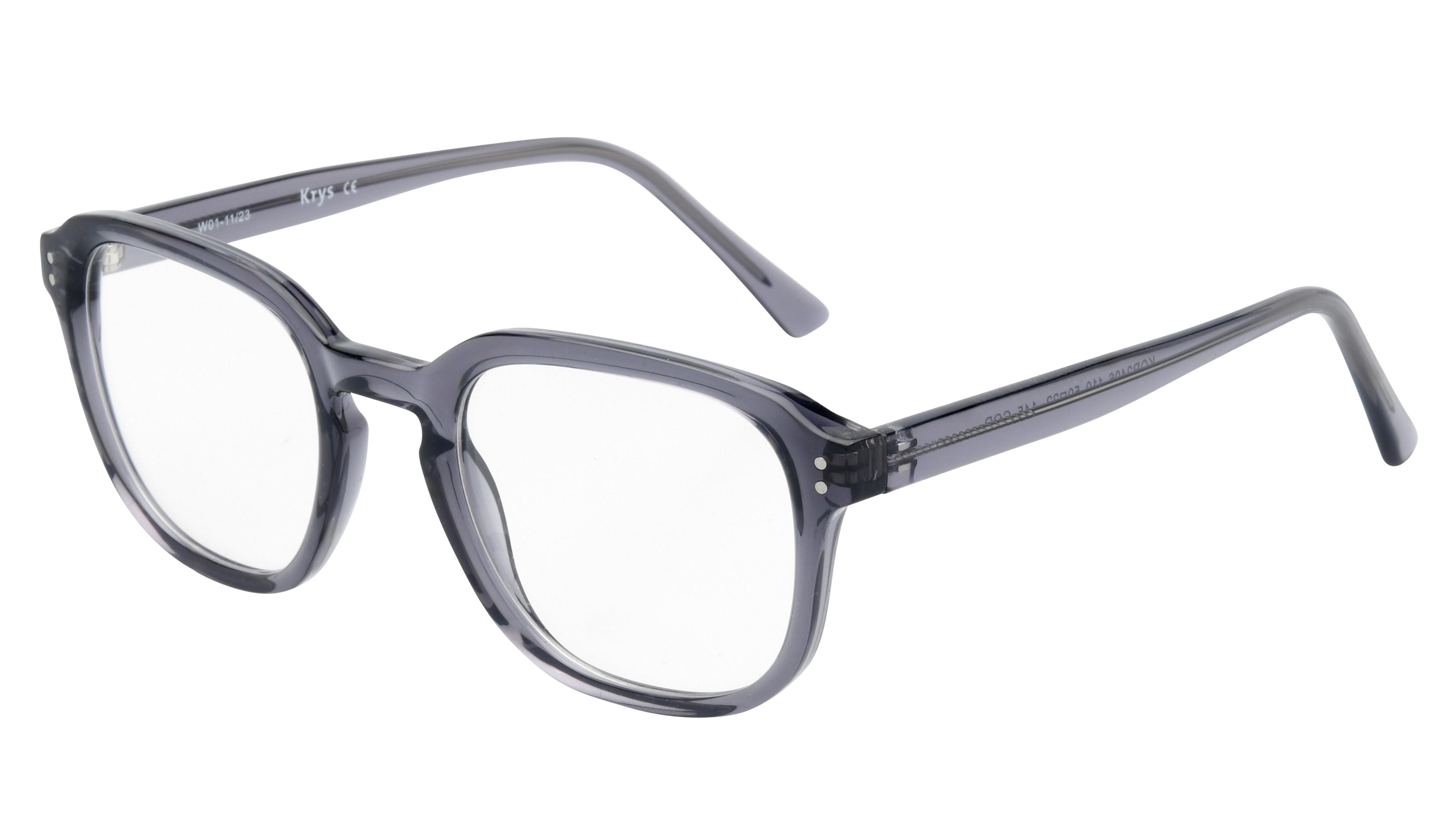 Lunettes de vue Signature Krys Homme Gris Rectangle Kor2406 Trois-Quart