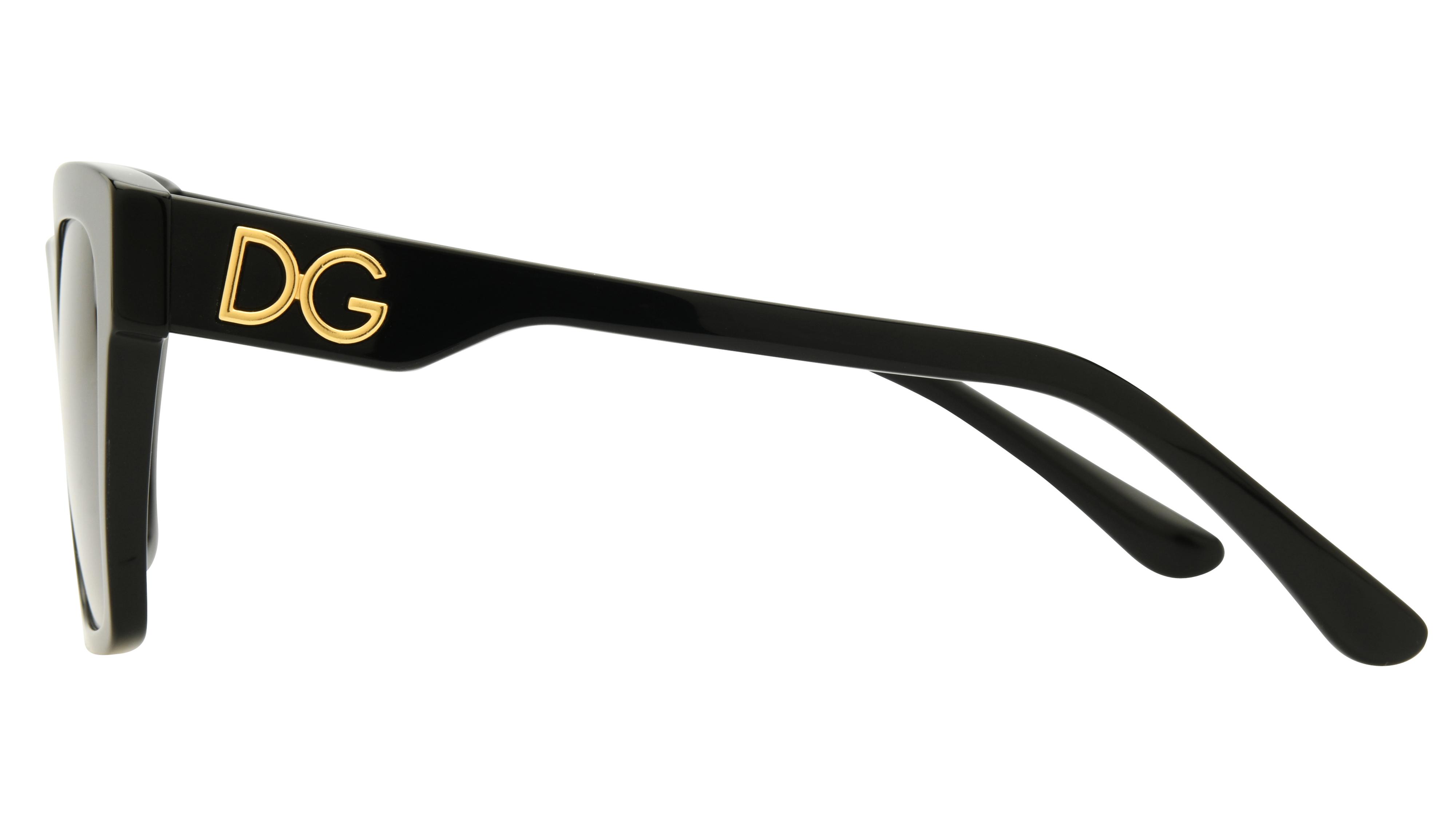 Lunettes de soleil  Femme Noir Carré dg4384 Gauche
