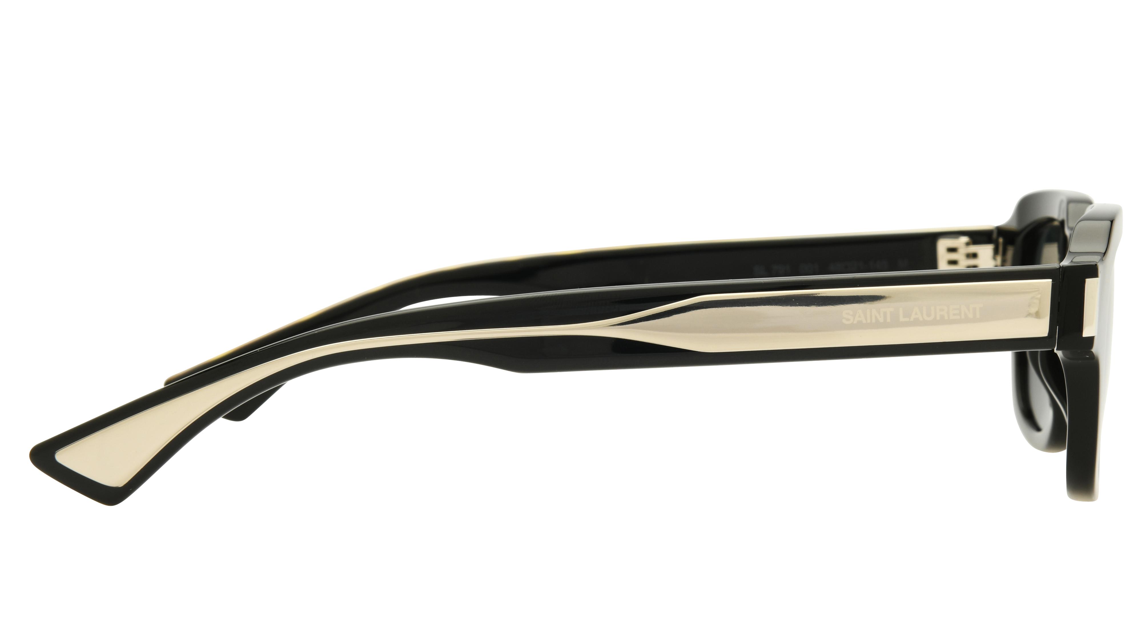 Lunettes de soleil Saint Laurent Mixte Noir Pantos sl791 Droite