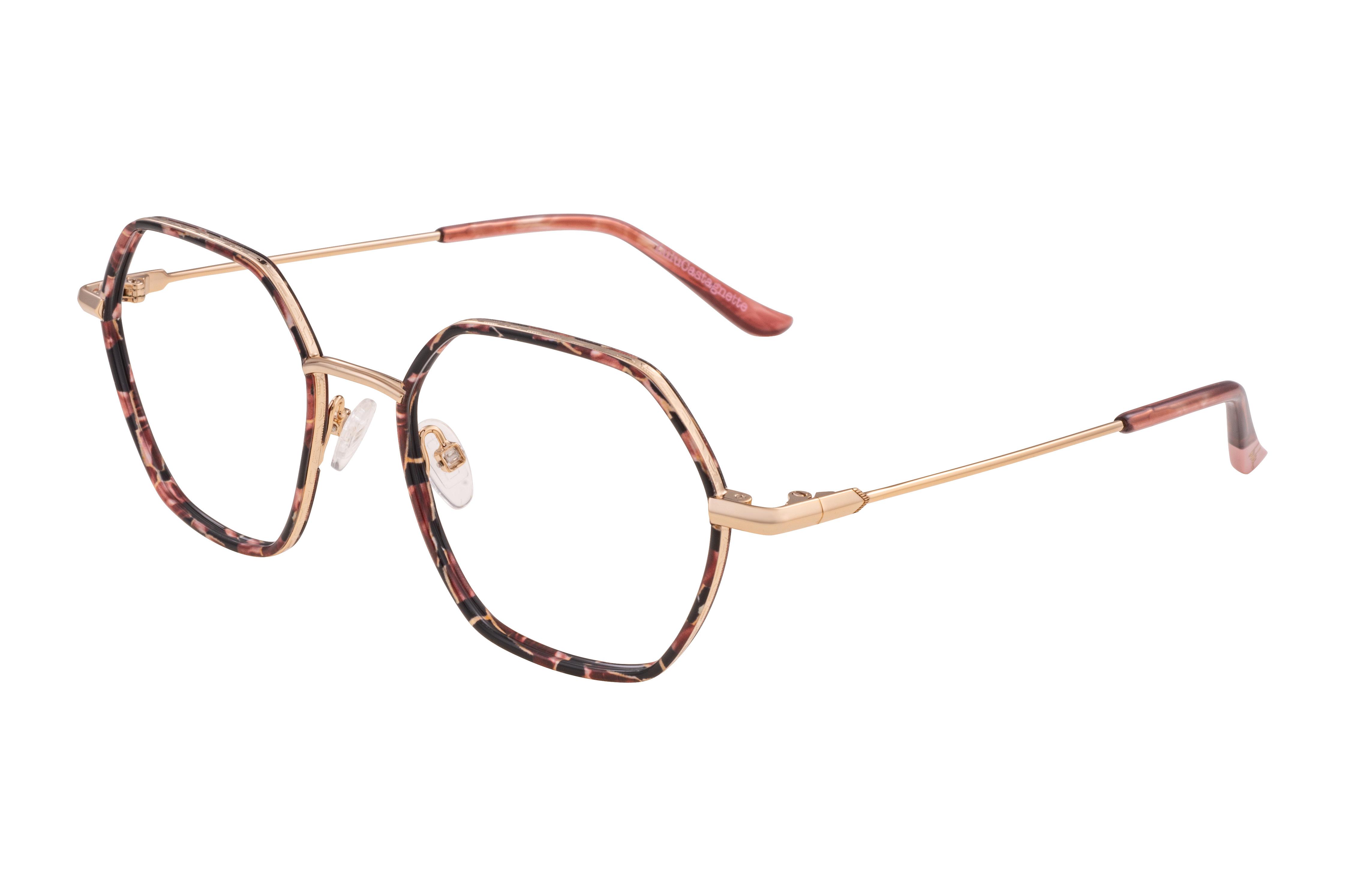Lunettes de vue Lulu Castagnette  Rose Wayfarer LFMM168C72 Gauche