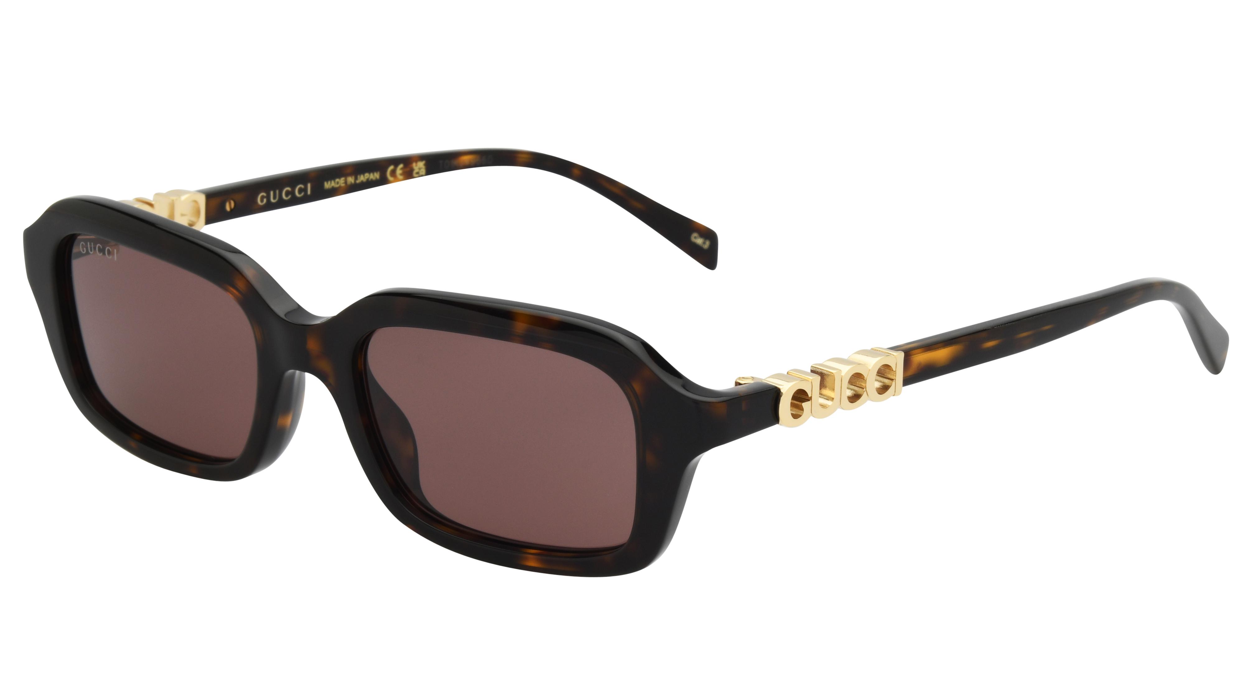 Lunettes de soleil Gucci Femme Écaille Rectangle Gg2152S Trois-Quart