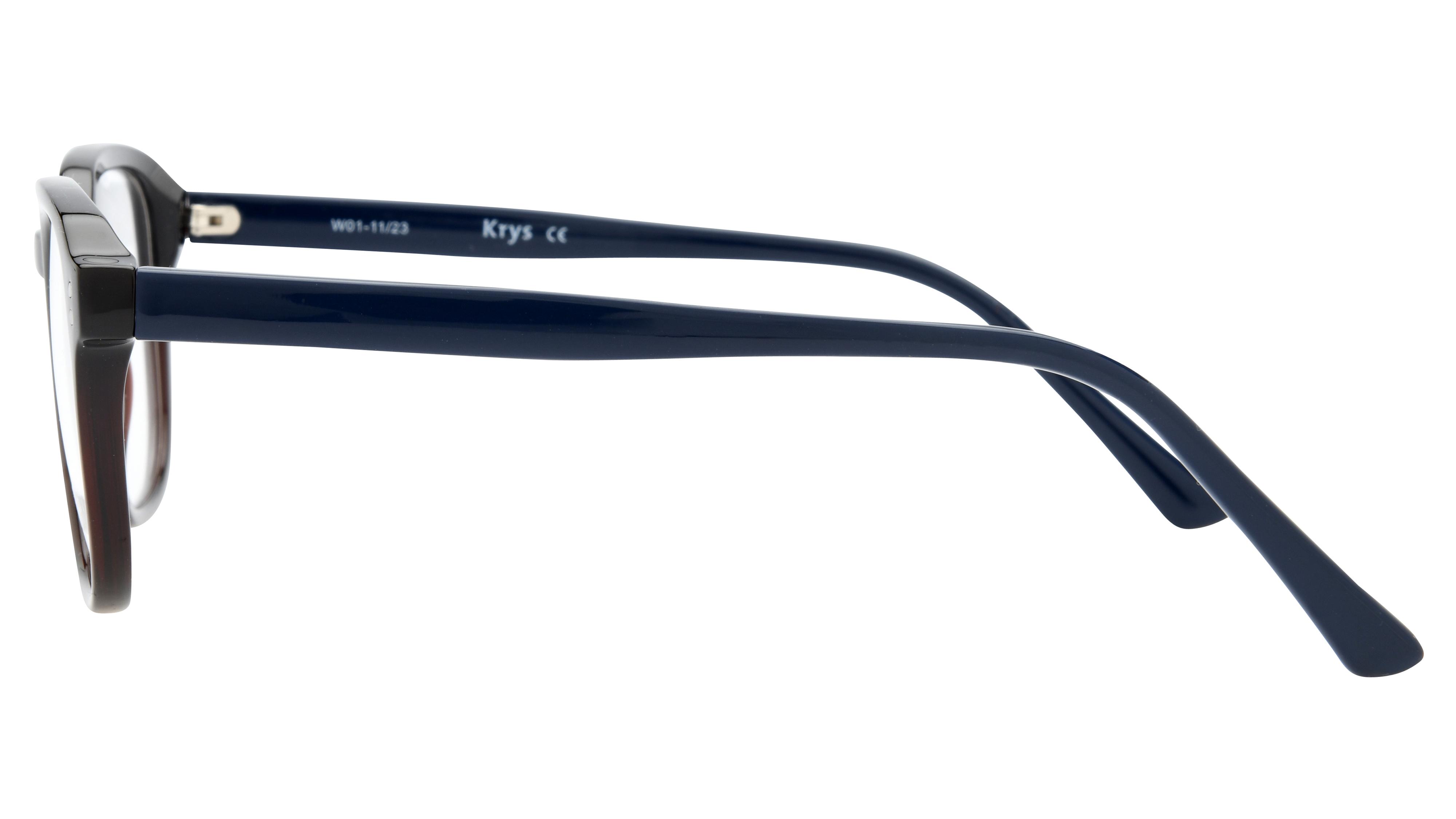 Lunettes de vue Signature Krys Homme Marron Rectangle Kor2406 Gauche