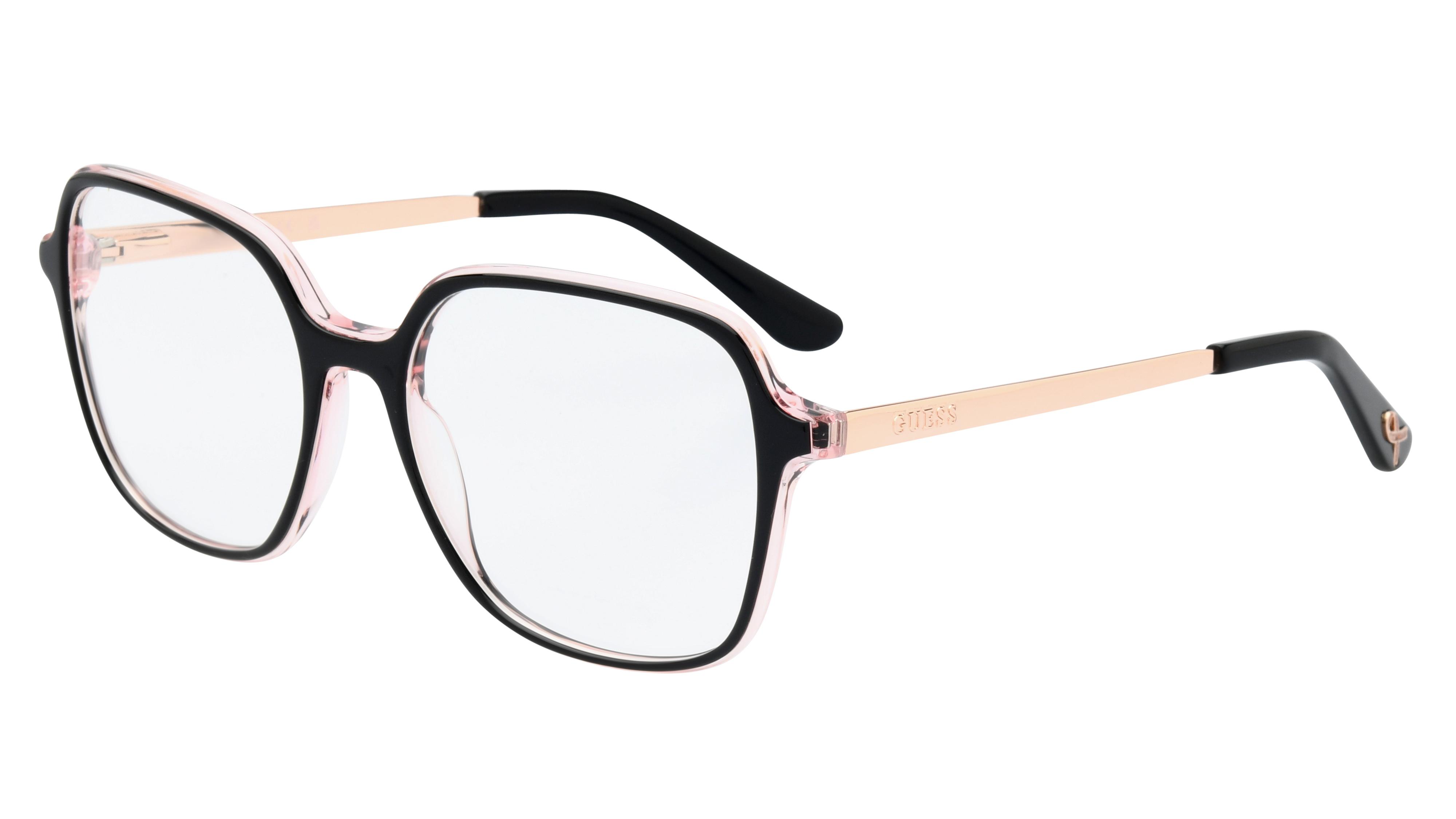 Lunettes de vue Guess Femme Noir Carré GU50320 Trois-Quart