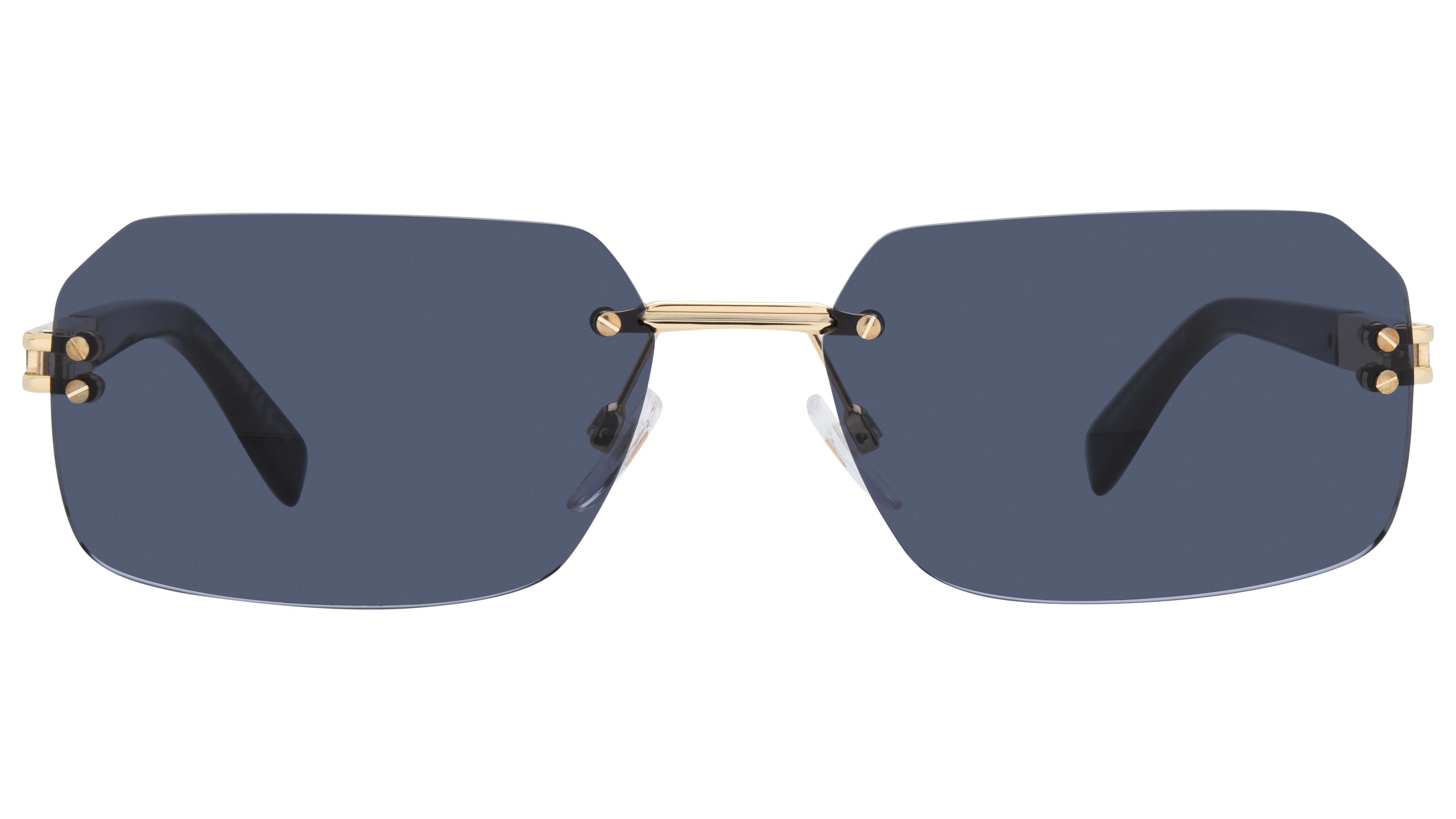 Lunettes de soleil Marc Jacobs Homme Or Rectangle Marc Face